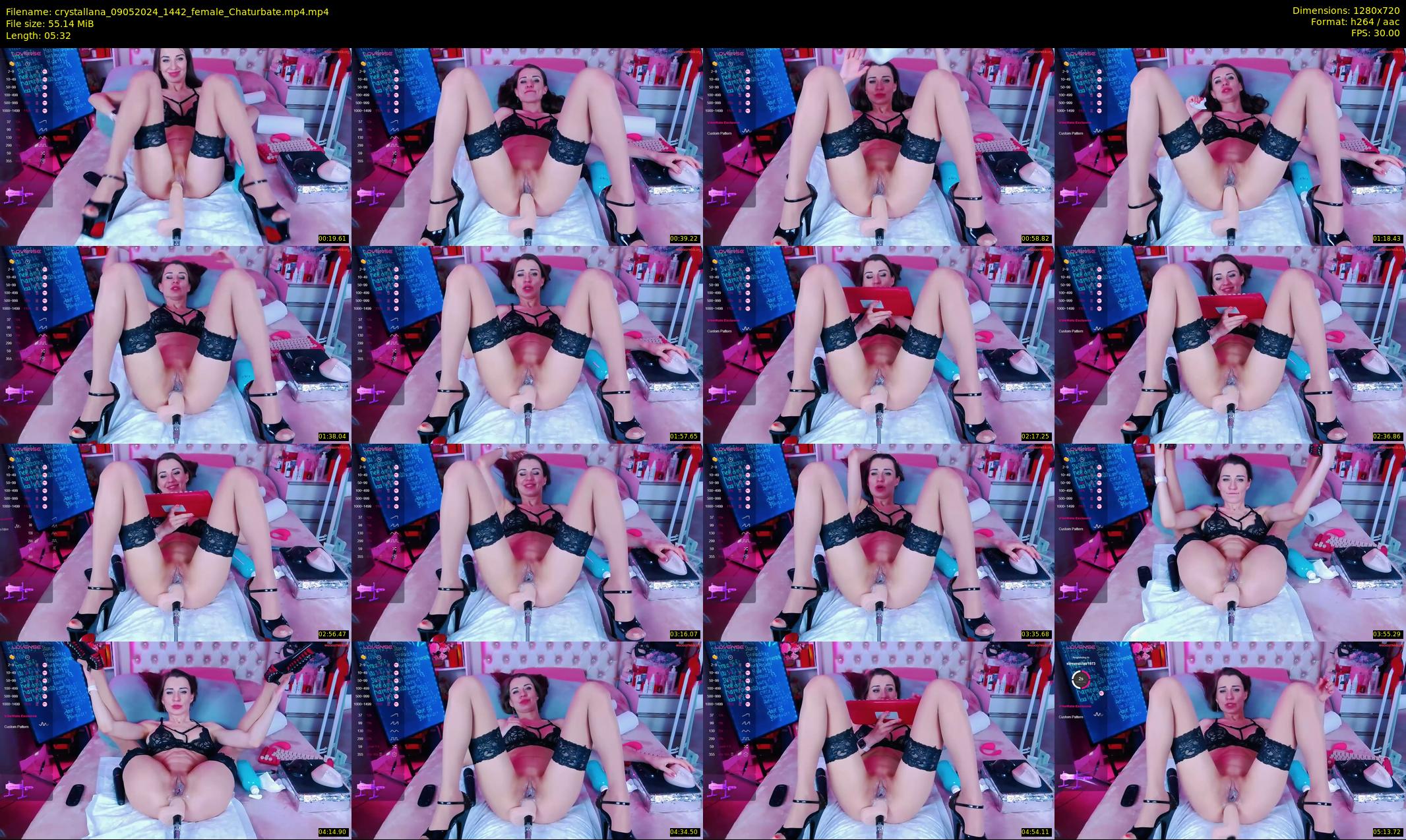 crystallana — 6 minute Chaturbate female cam show recording, 720p, May 9, 2024