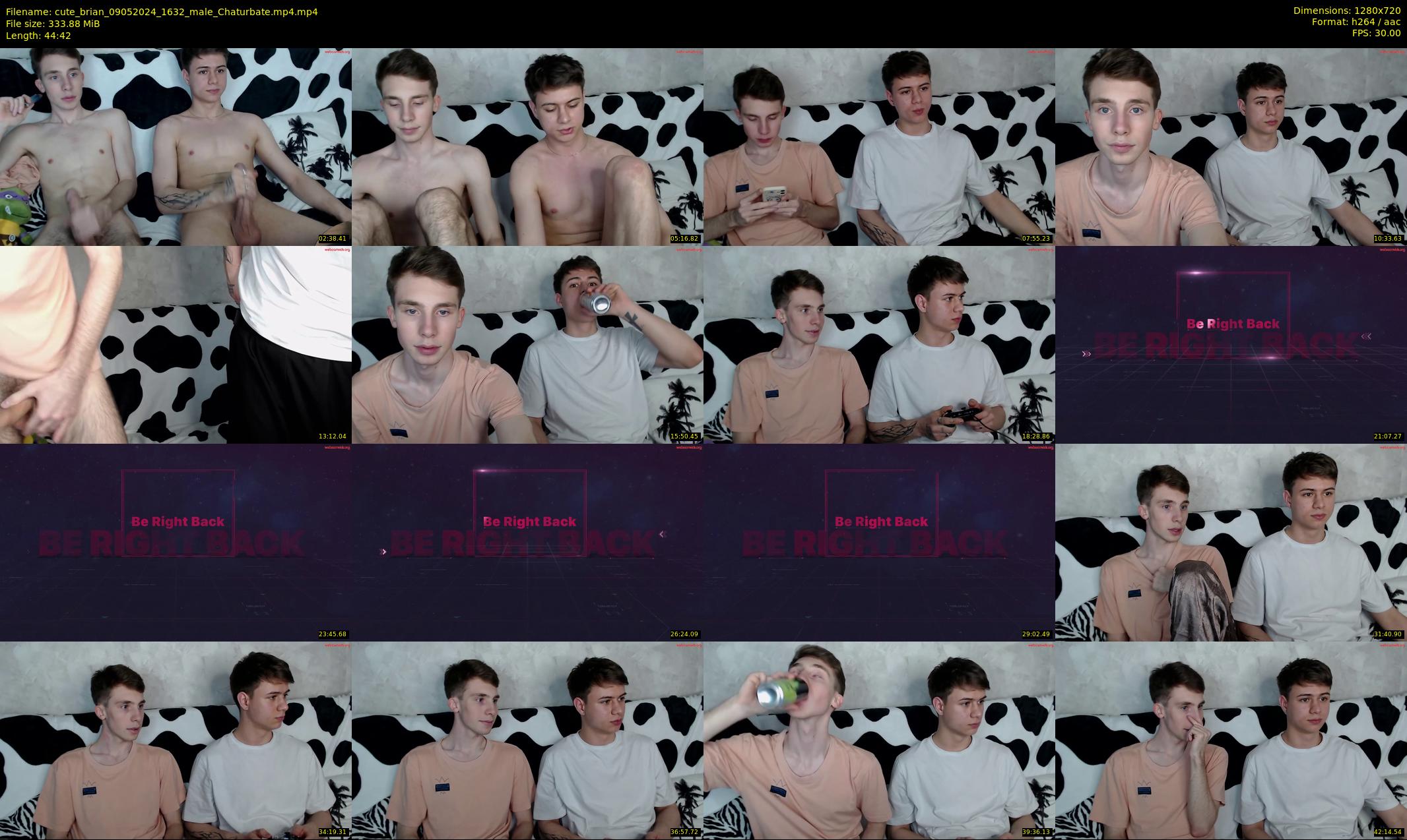 cute_brian — 45 minute Chaturbate male cam show recording, 720p, May 9, 2024