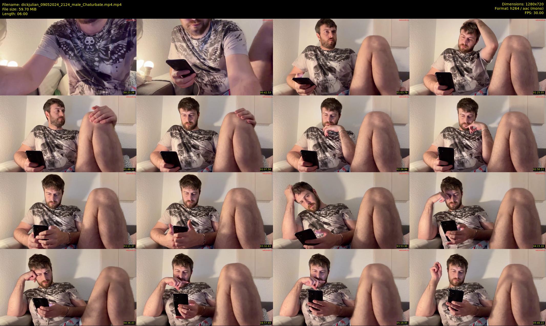 dickjulian — 6 minute Chaturbate male cam show recording, 720p, May 9, 2024