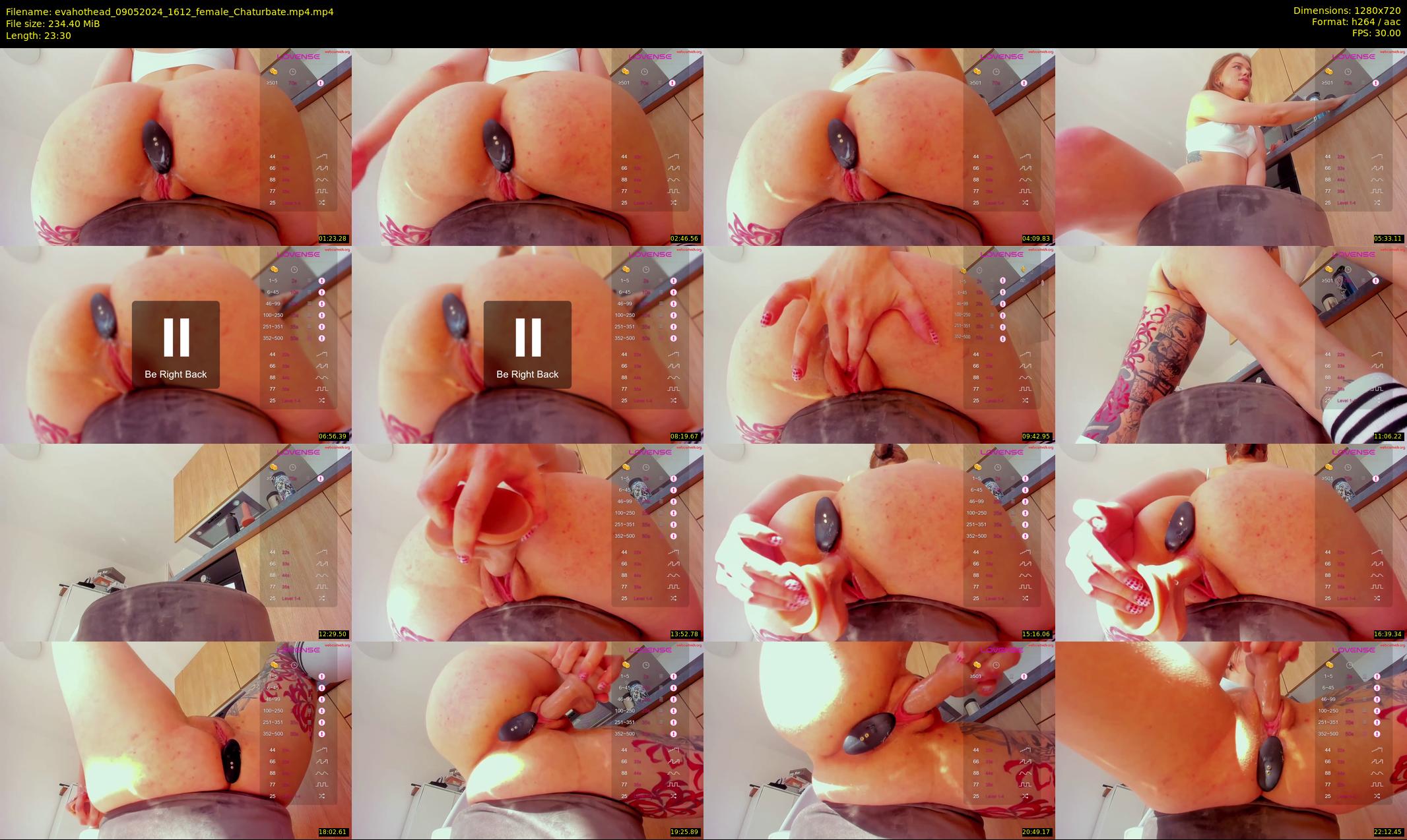 evahothead — 24 minute Chaturbate female cam show recording, 720p, May 9, 2024