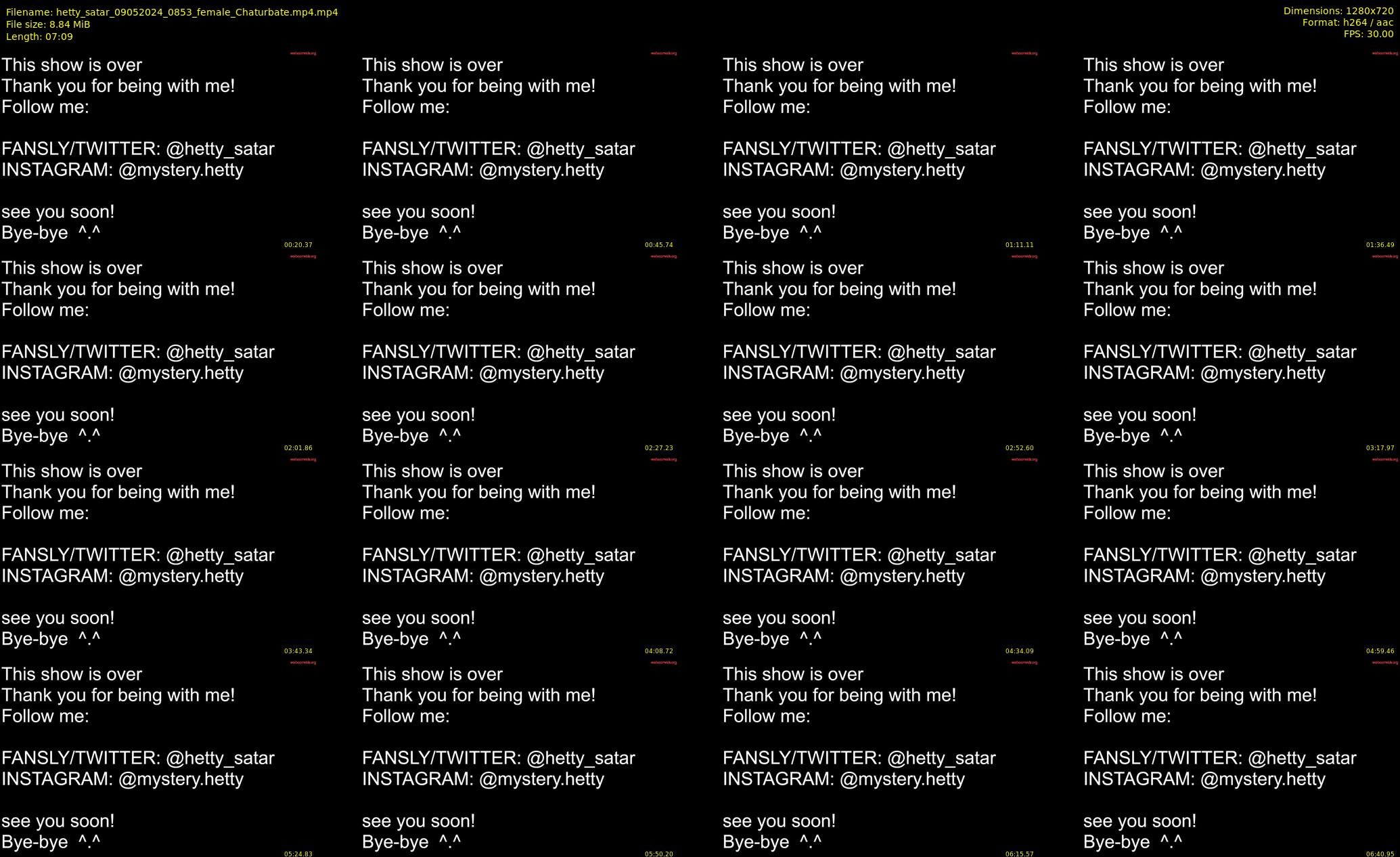 hetty_satar — 8 minute Chaturbate female cam show recording, 720p, May 9, 2024