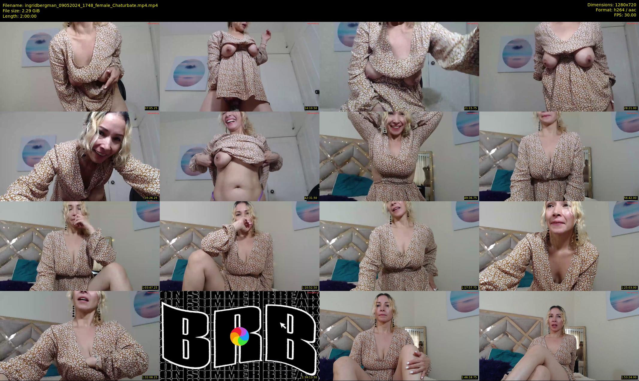 ingridbergman — 120 minute Chaturbate female cam show recording, 720p, May 9, 2024