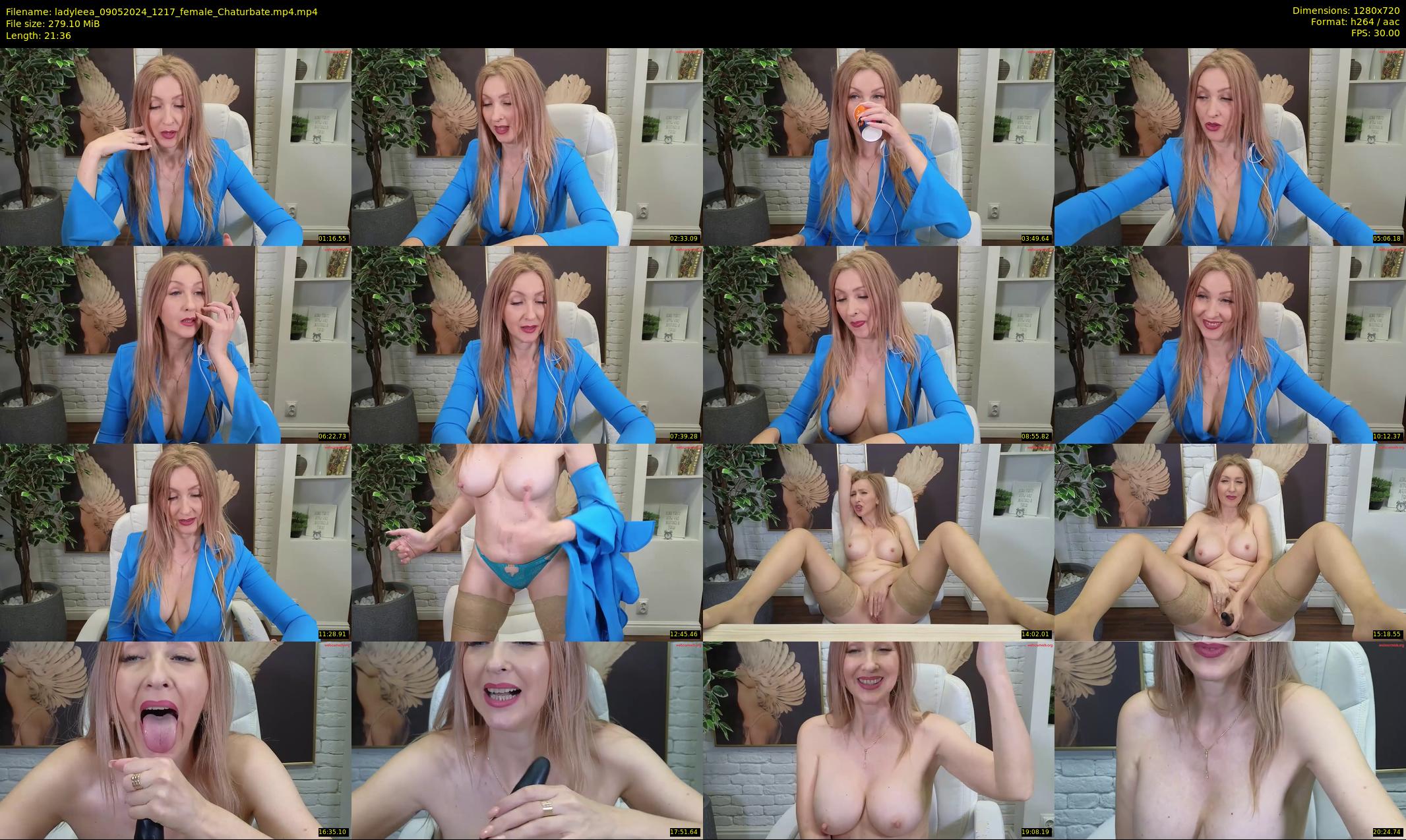 ladyleea — 22 minute Chaturbate female cam show recording, 720p, May 9, 2024