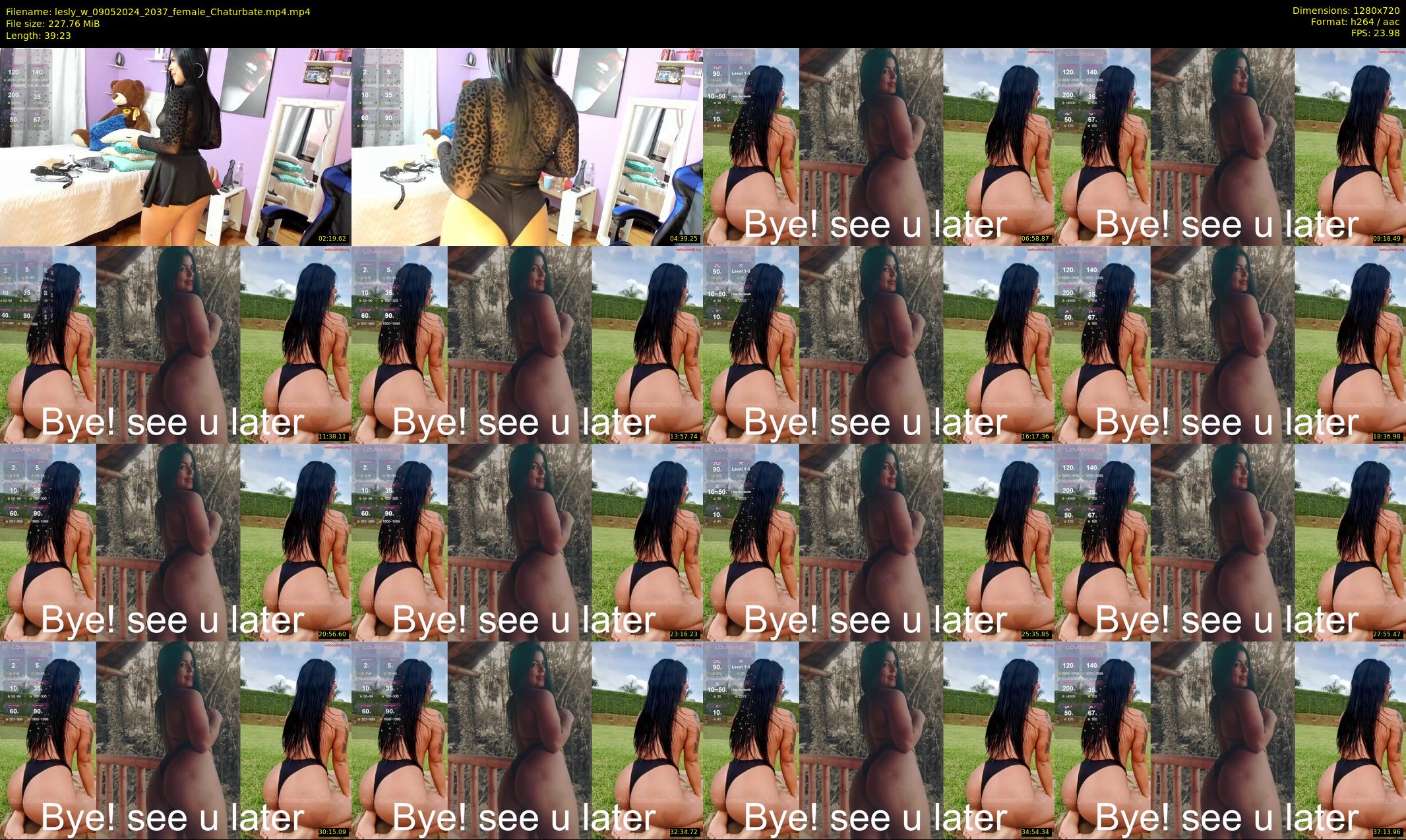 lesly_w — 40 minute Chaturbate female cam show recording, 720p, May 9, 2024