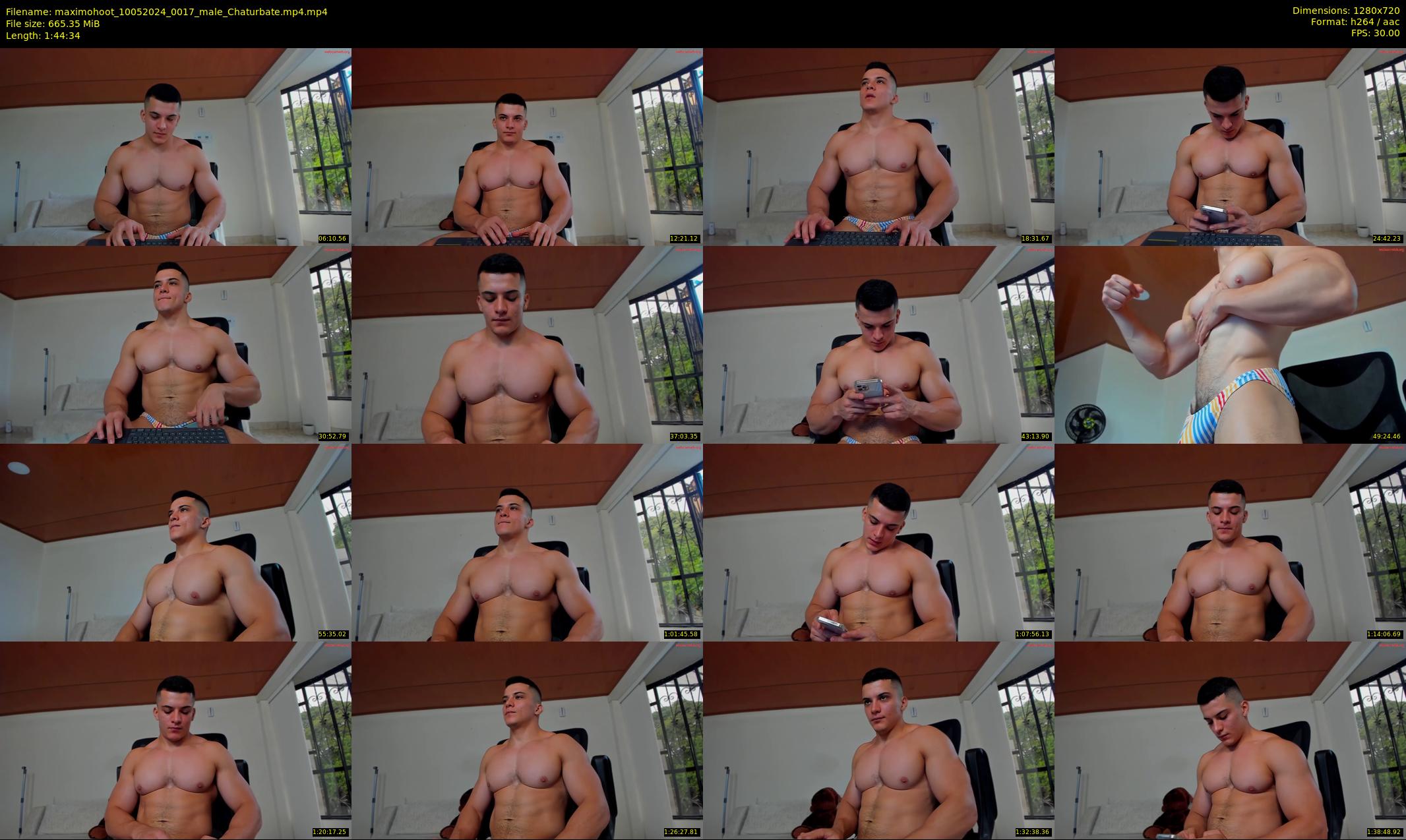 maximohoot — 105 minute Chaturbate male cam show recording, 720p, May 10, 2024