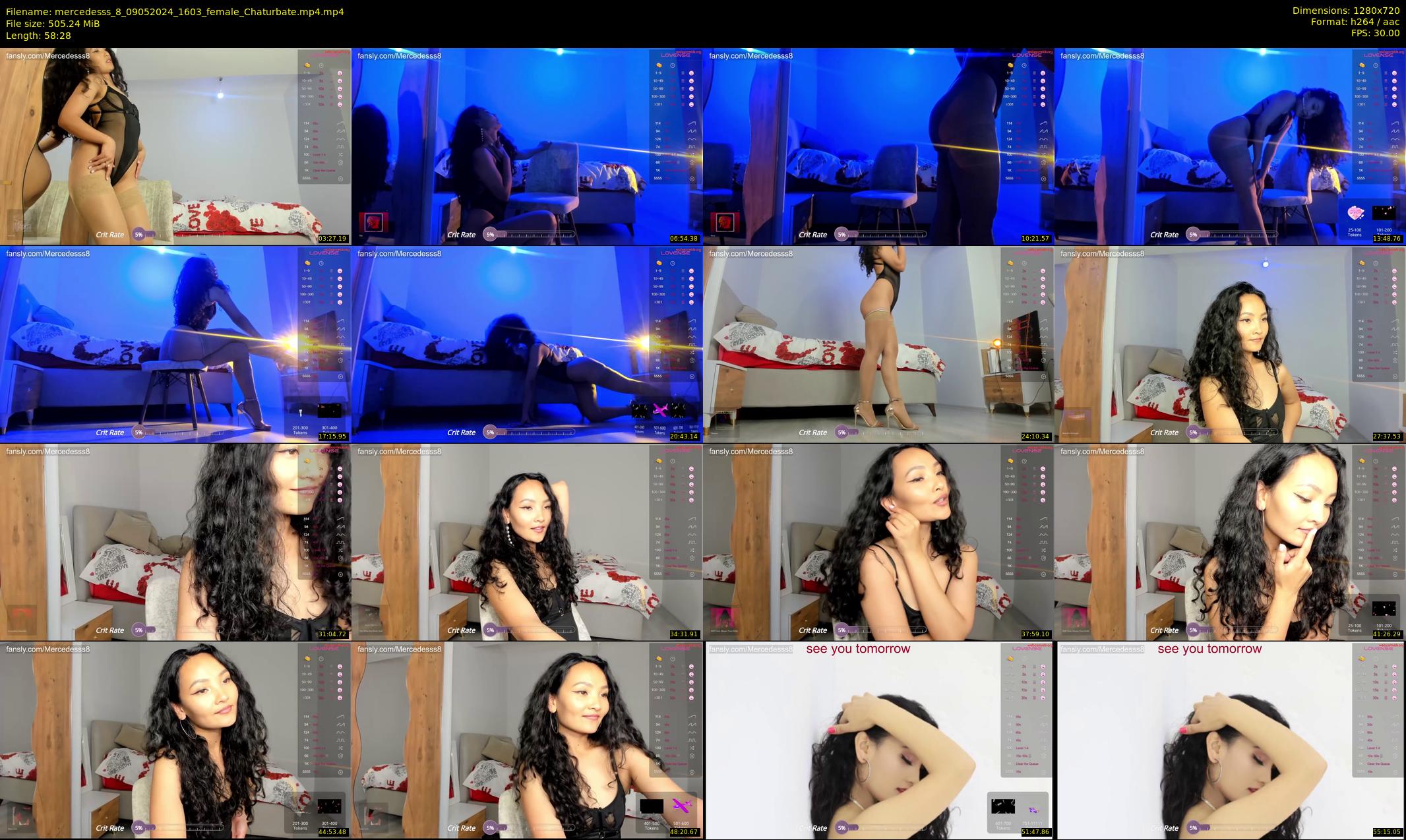 mercedesss_8 — 59 minute Chaturbate female cam show recording, 720p, May 9, 2024