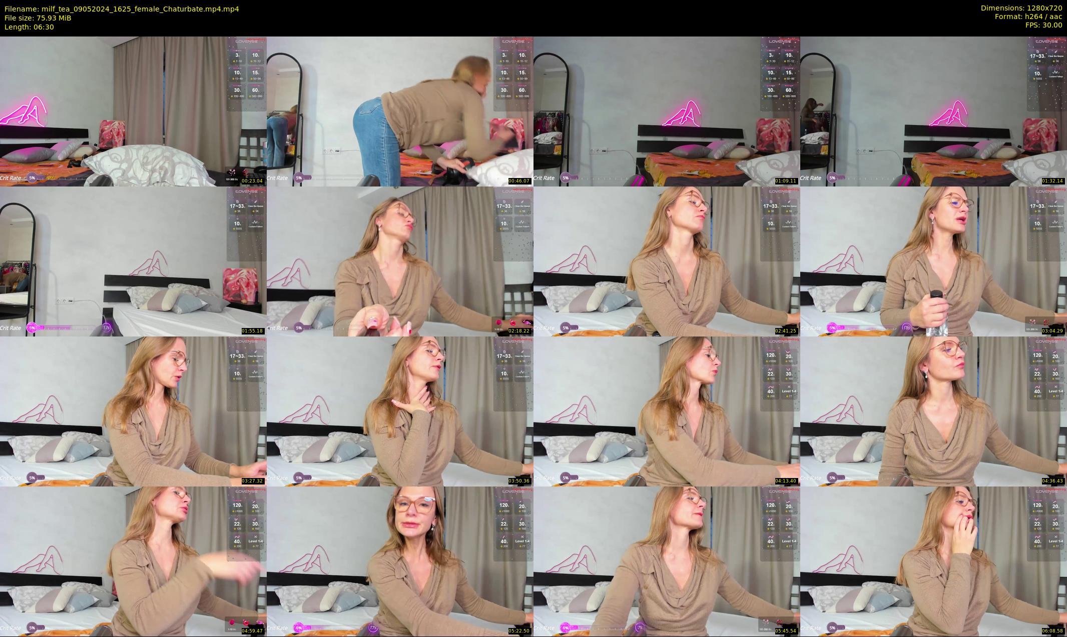 milf_tea — 7 minute Chaturbate female cam show recording, 720p, May 9, 2024