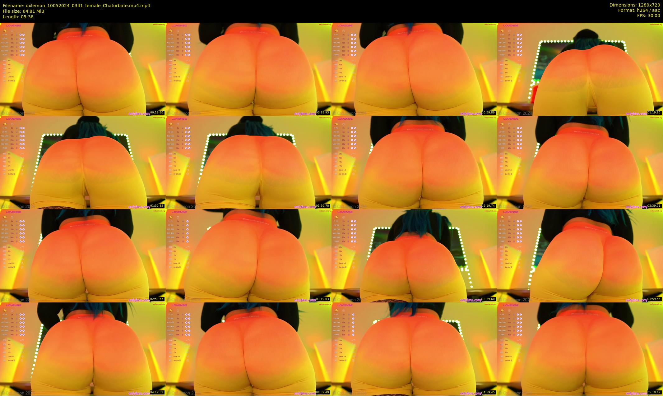 oxlemon — 6 minute Chaturbate female cam show recording, 720p, May 10, 2024