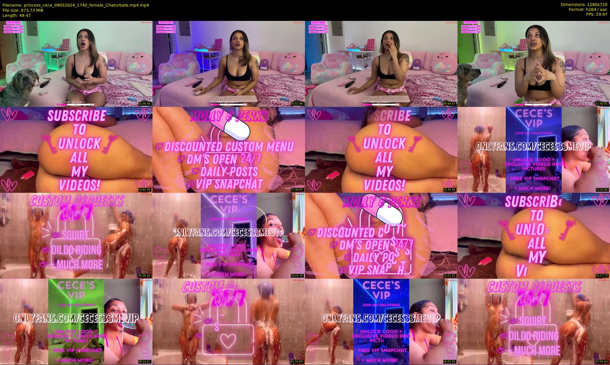 princess_cece — 50 minute Chaturbate female cam show recording, 720p, May 9, 2024