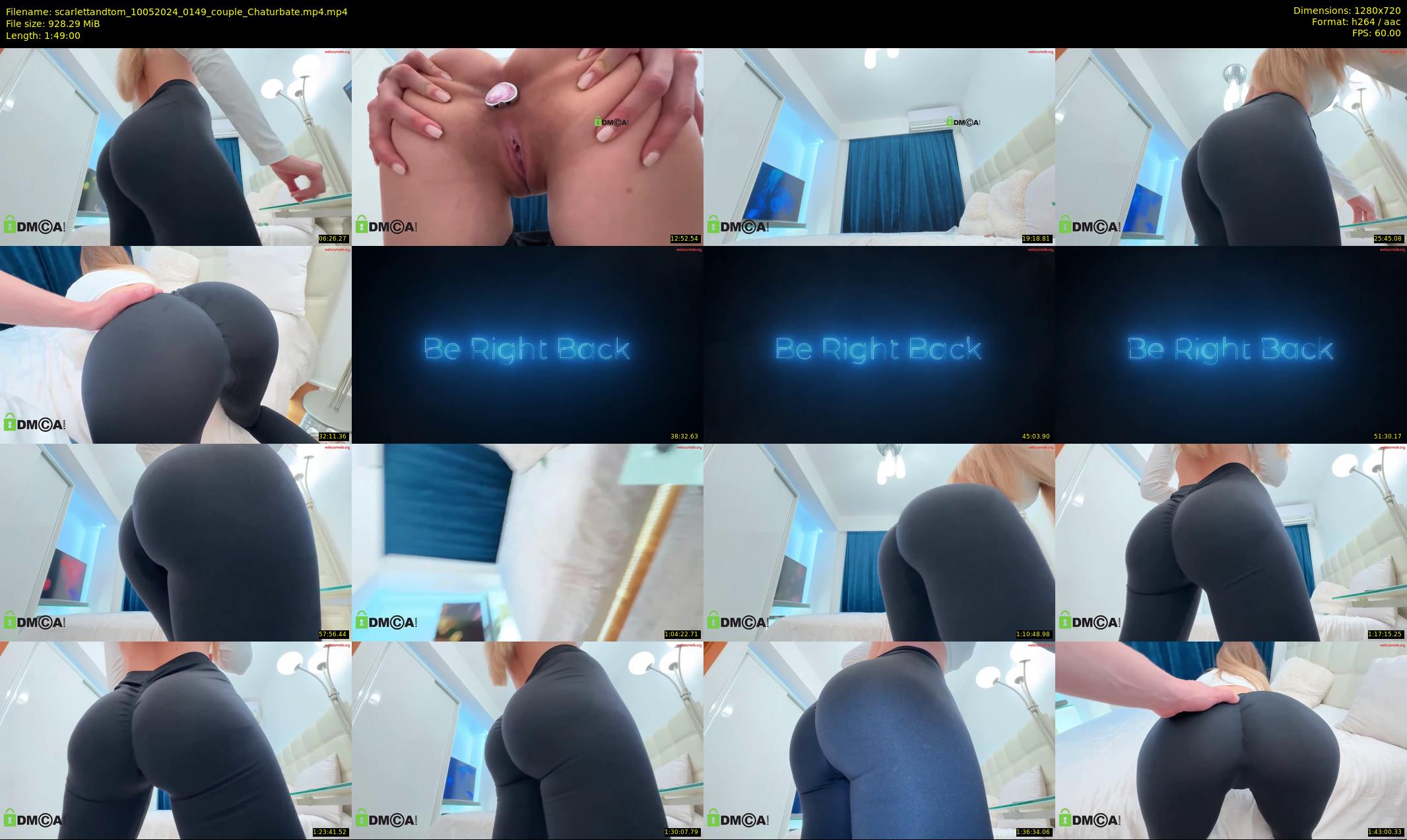 scarlettandtom — 109 minute Chaturbate couple cam show recording, 720p, May 10, 2024