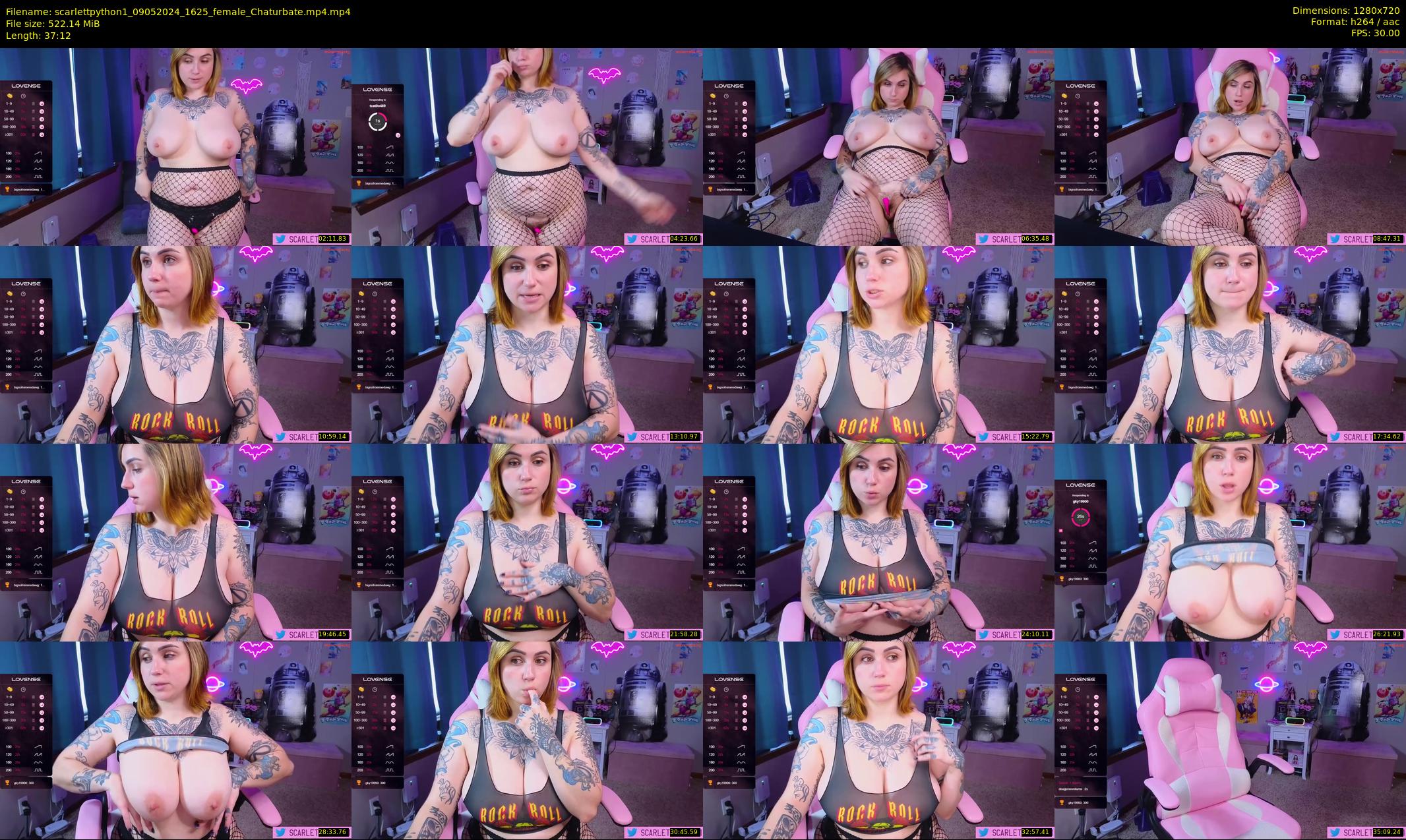 scarlettpython1 — 38 minute Chaturbate female cam show recording, 720p, May 9, 2024