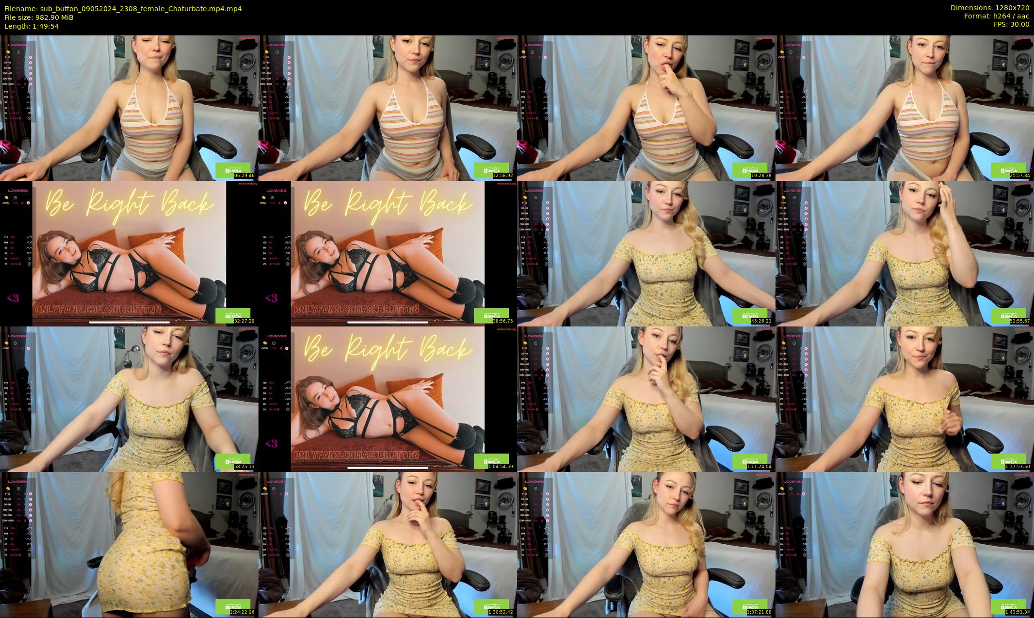 sub_button — 110 minute Chaturbate female cam show recording, 720p, May 9, 2024