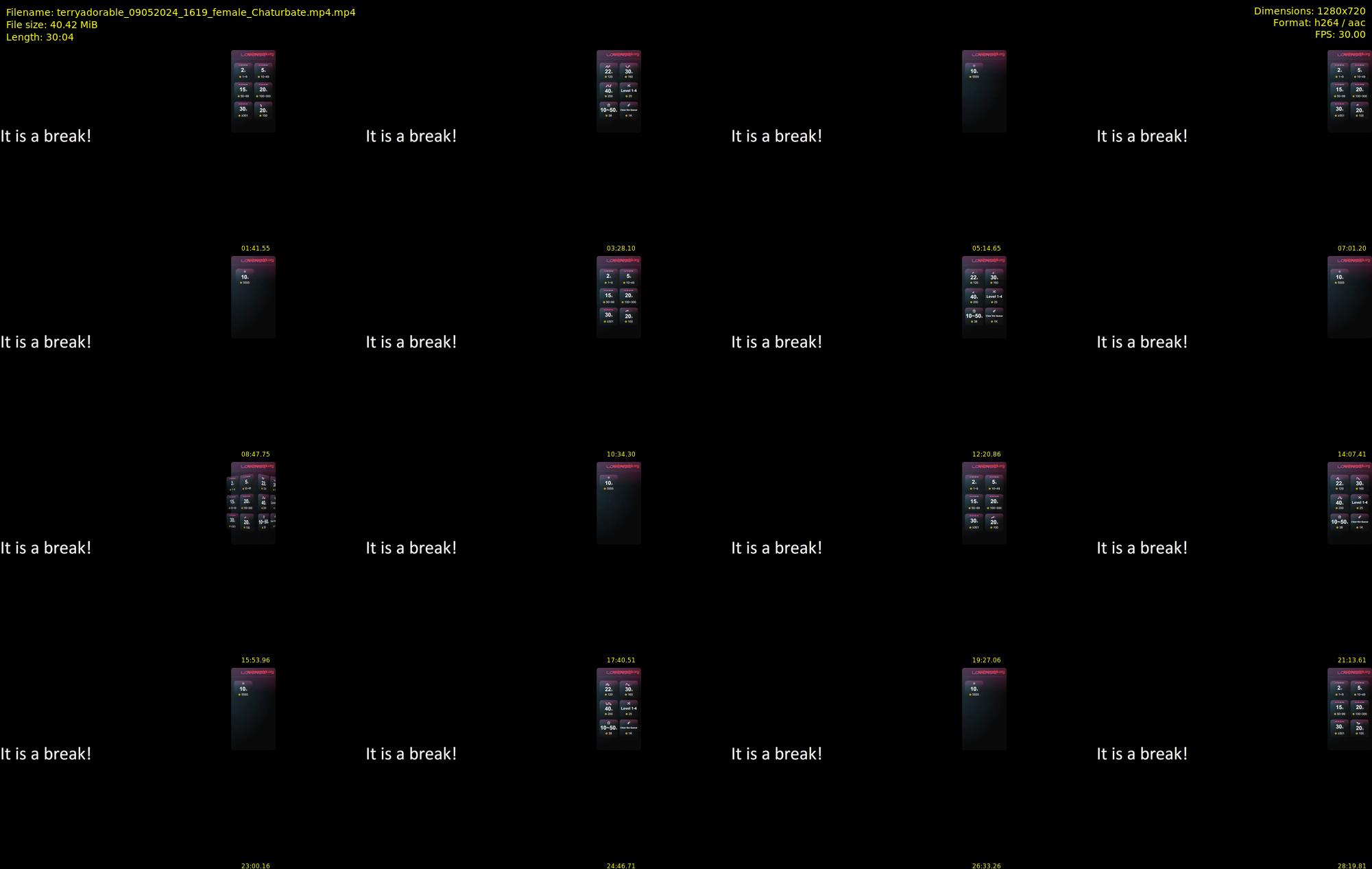 terryadorable — 31 minute Chaturbate female cam show recording, 720p, May 9, 2024
