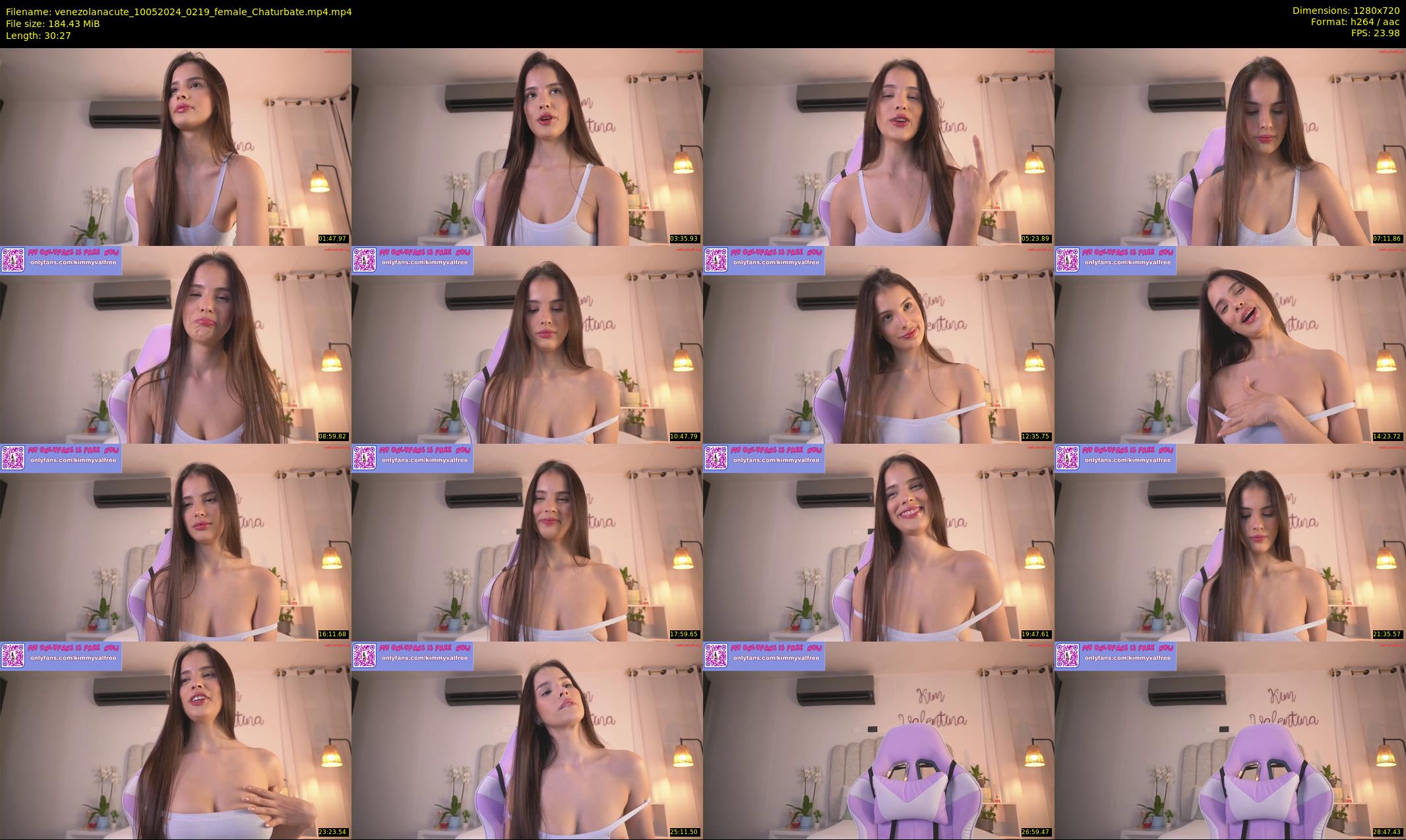 venezolanacute — 31 minute Chaturbate female cam show recording, 720p, May 10, 2024