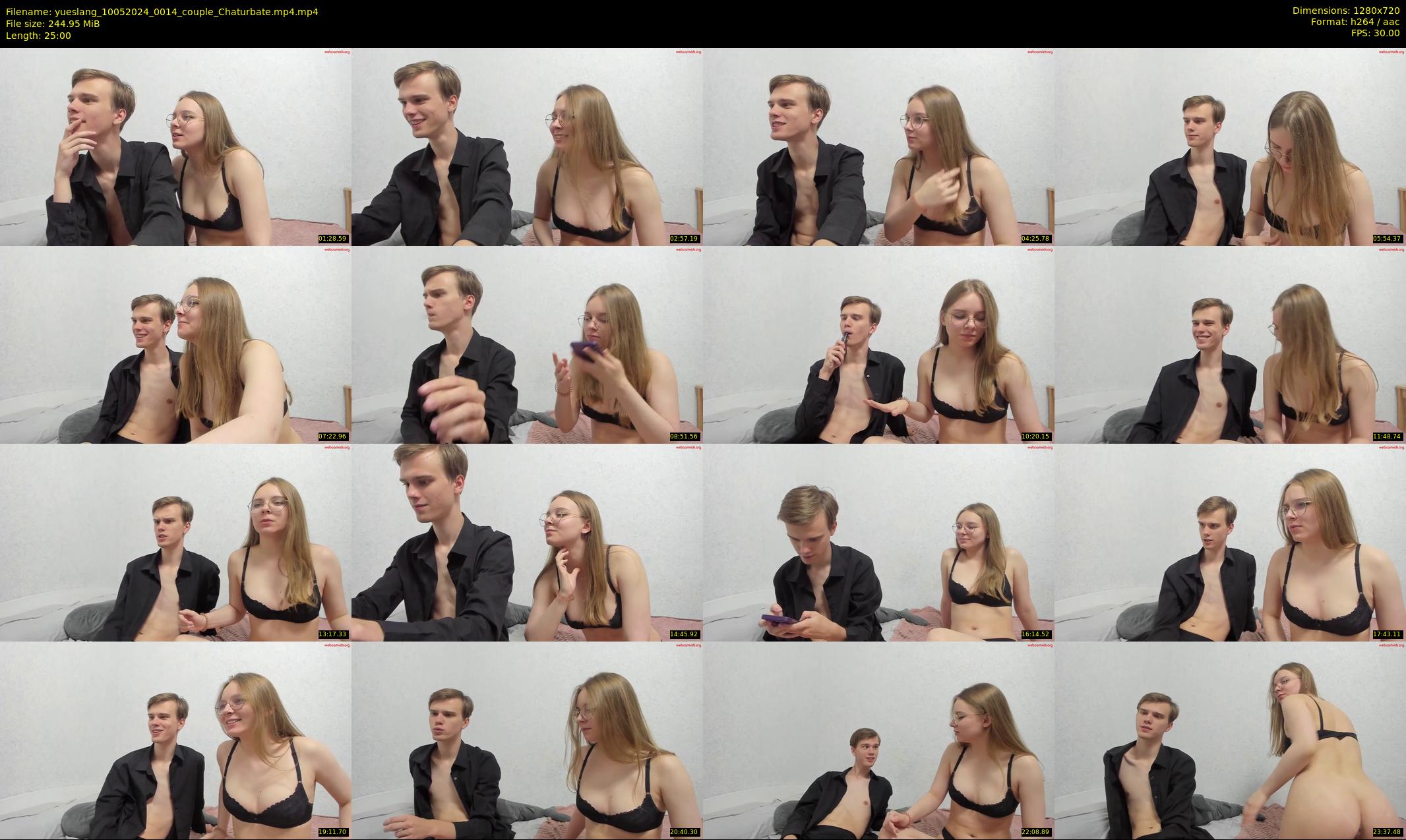 yueslang — 25 minute Chaturbate couple cam show recording, 720p, May 10, 2024