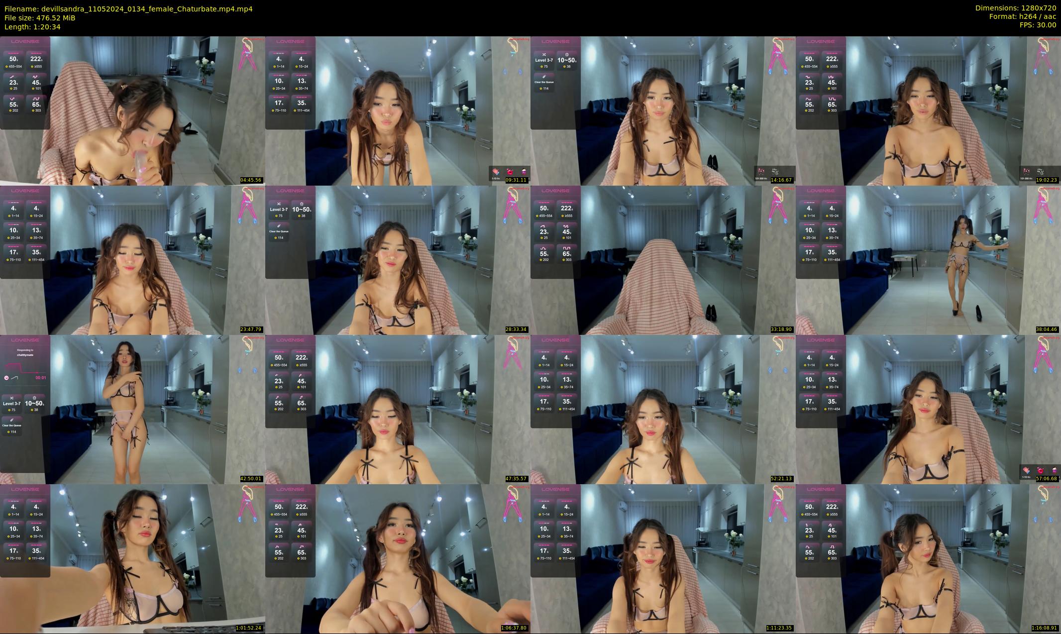 devillsandra — 81 minute Chaturbate female cam show recording, 720p, May 11, 2024