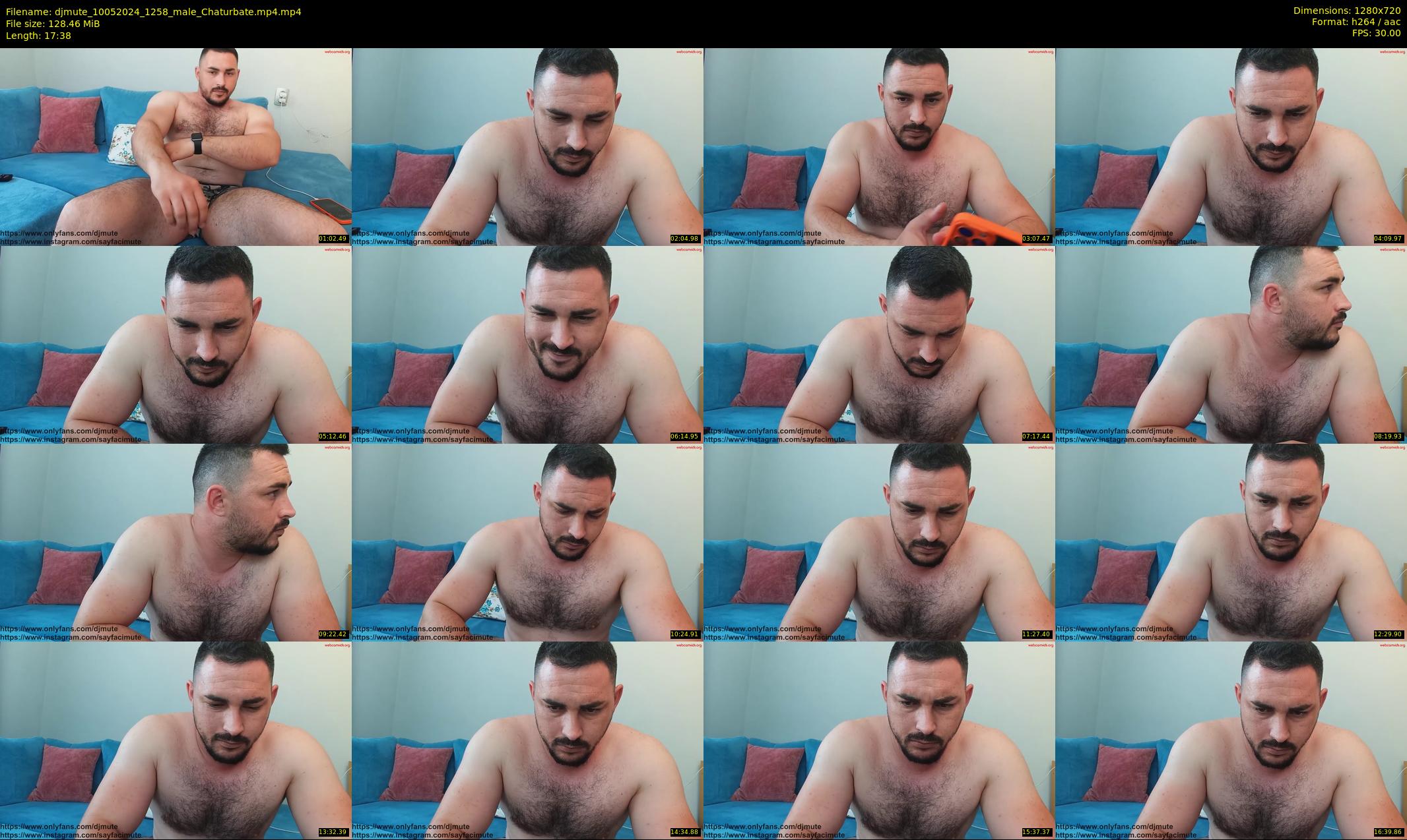 djmute — 18 minute Chaturbate male cam show recording, 720p, May 10, 2024