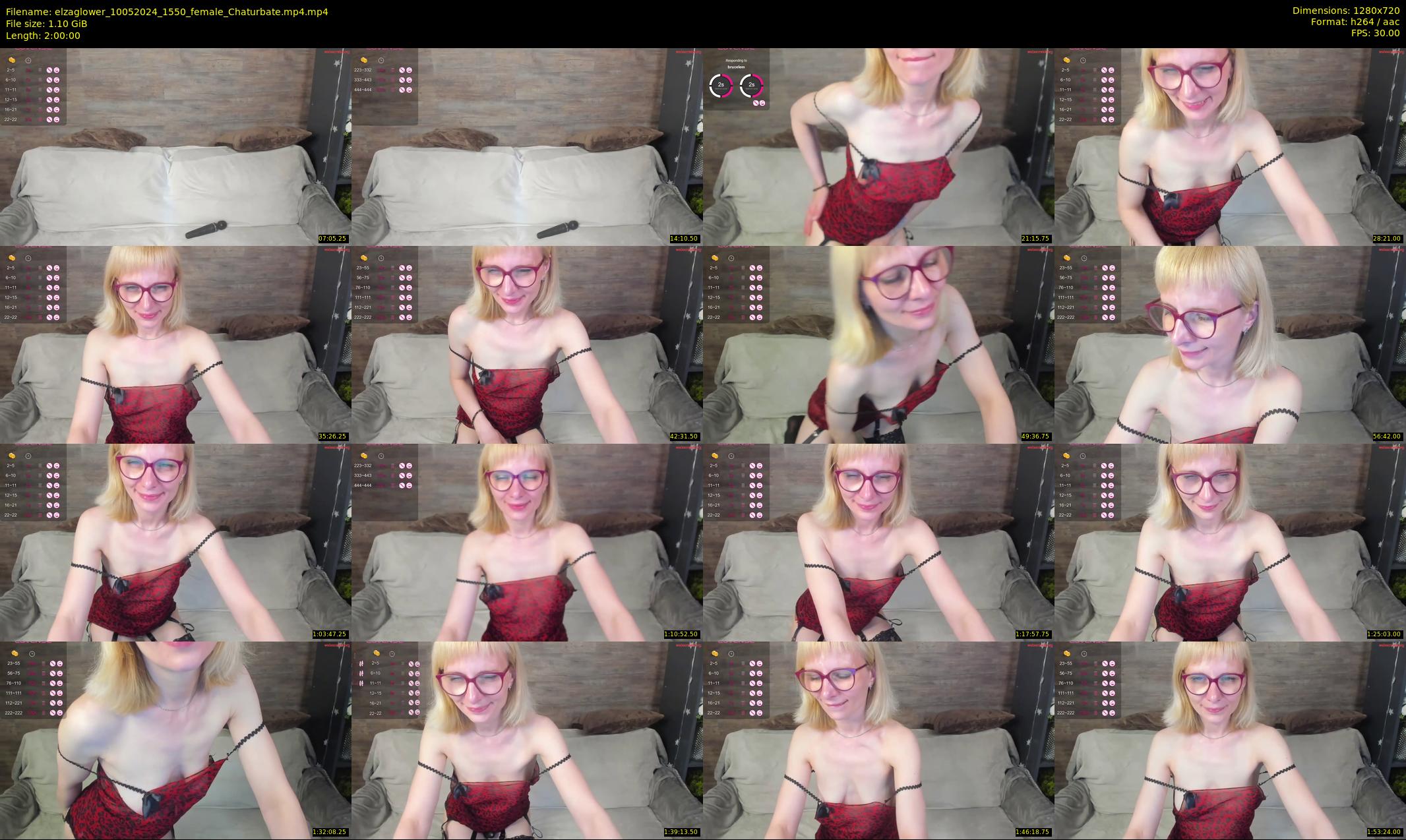elzaglower — 120 minute Chaturbate female cam show recording, 720p, May 10, 2024