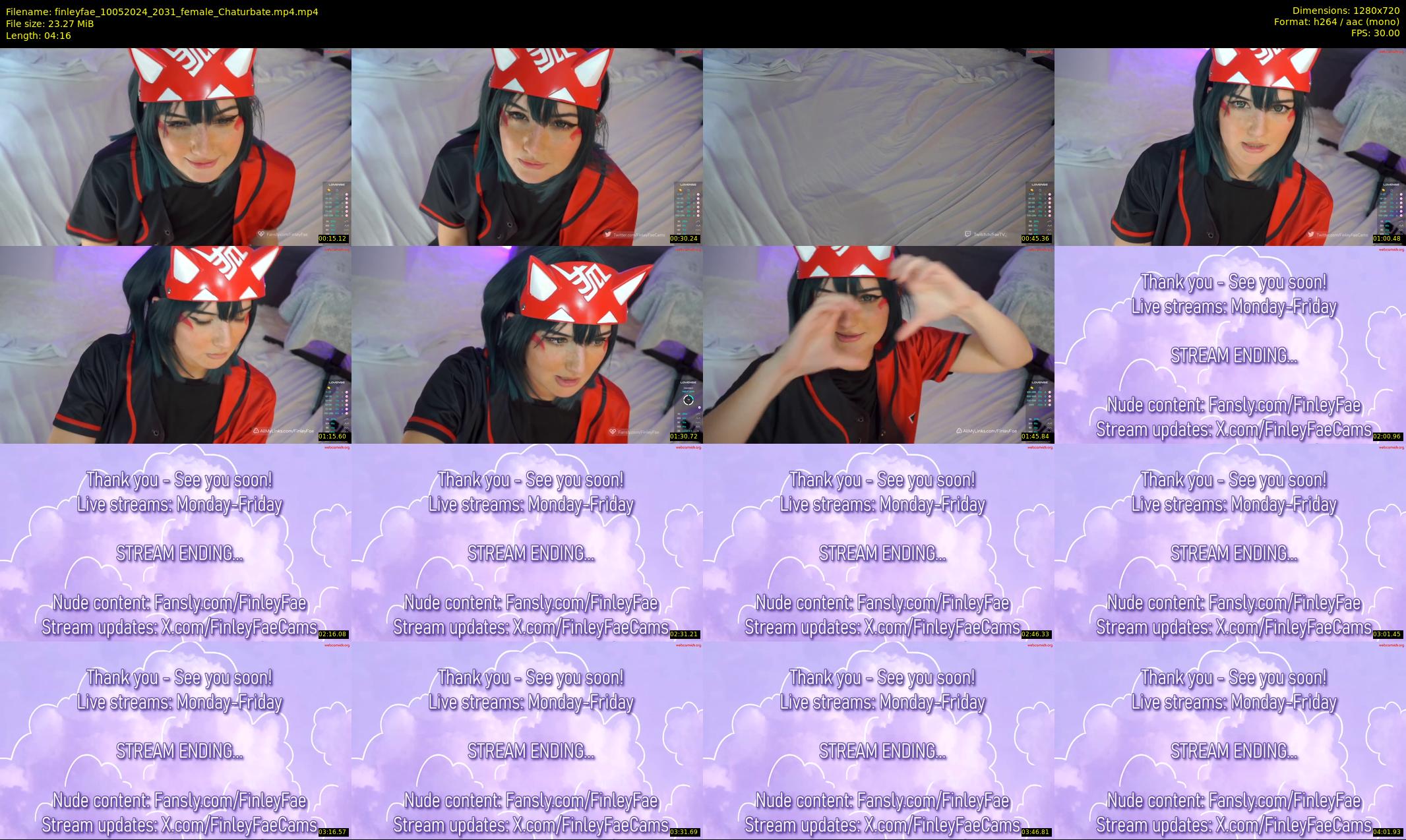 finleyfae — 5 minute Chaturbate female cam show recording, 720p, May 10, 2024
