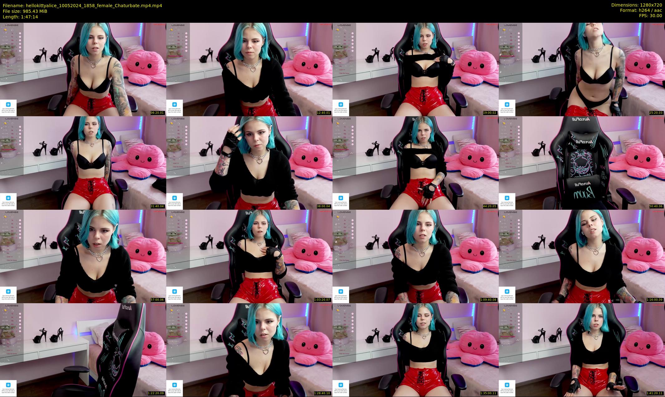 hellokittyalice — 108 minute Chaturbate female cam show recording, 720p, May 10, 2024