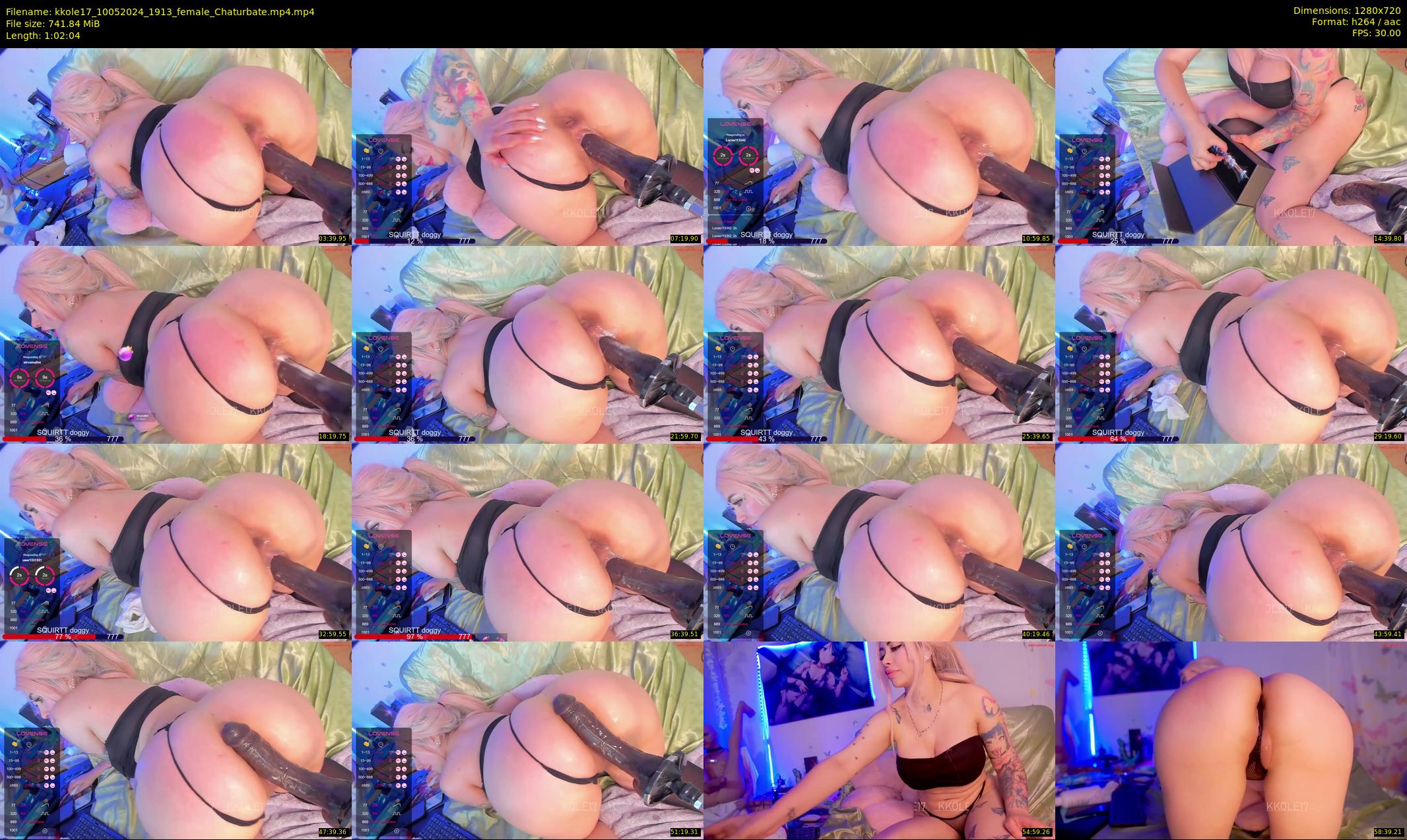 kkole17 — 63 minute Chaturbate female cam show recording, 720p, May 10, 2024
