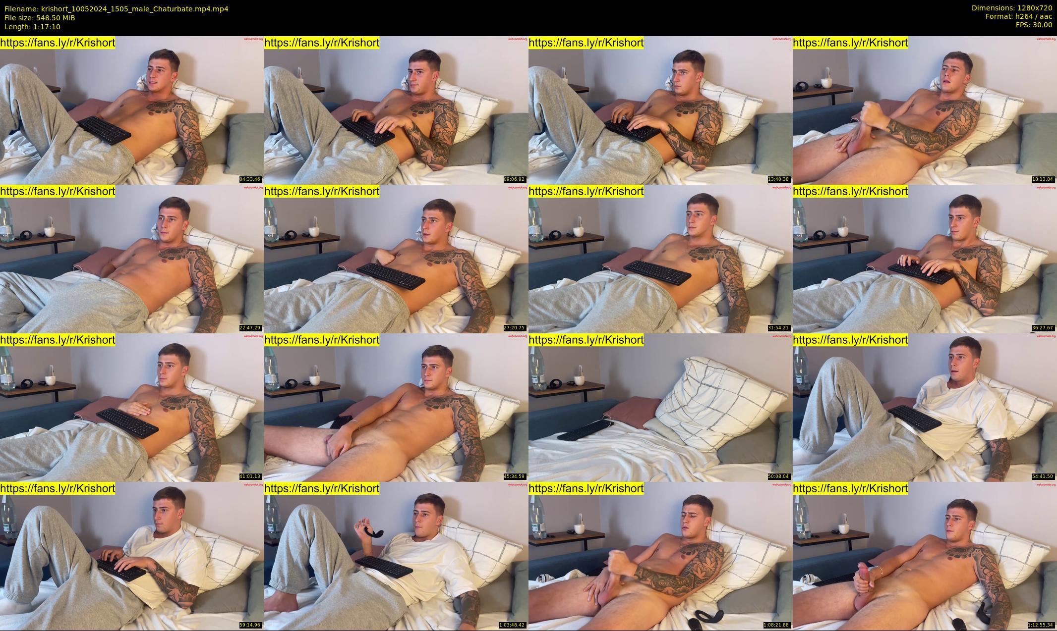 krishort — 78 minute Chaturbate male cam show recording, 720p, May 10, 2024