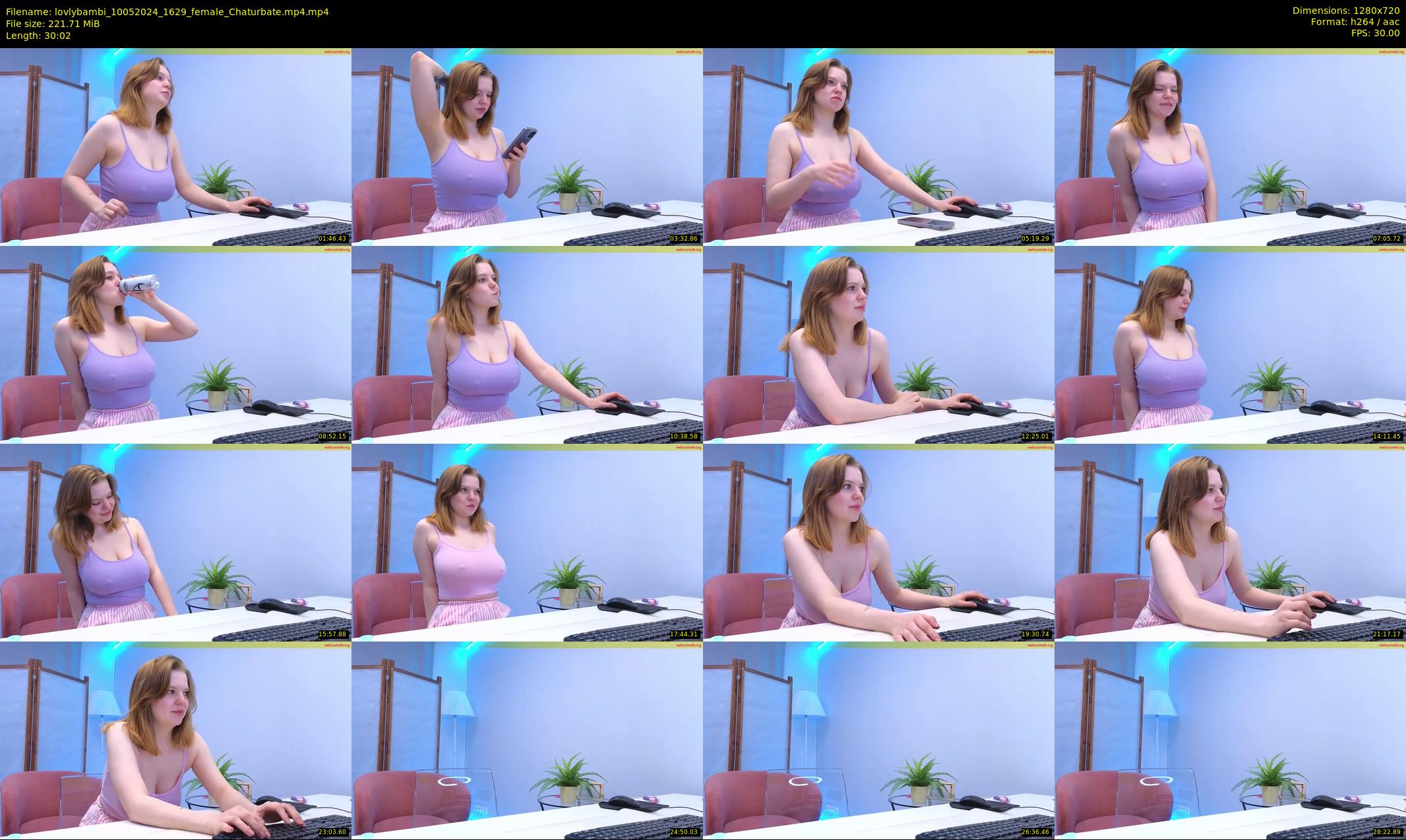 lovlybambi — 31 minute Chaturbate female cam show recording, 720p, May 10, 2024