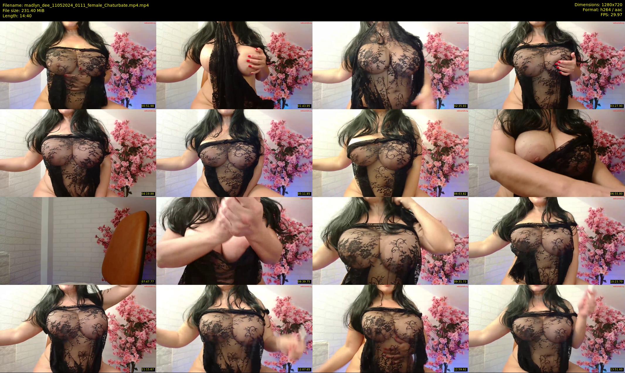 madlyn_dee — 15 minute Chaturbate female cam show recording, 720p, May 11, 2024
