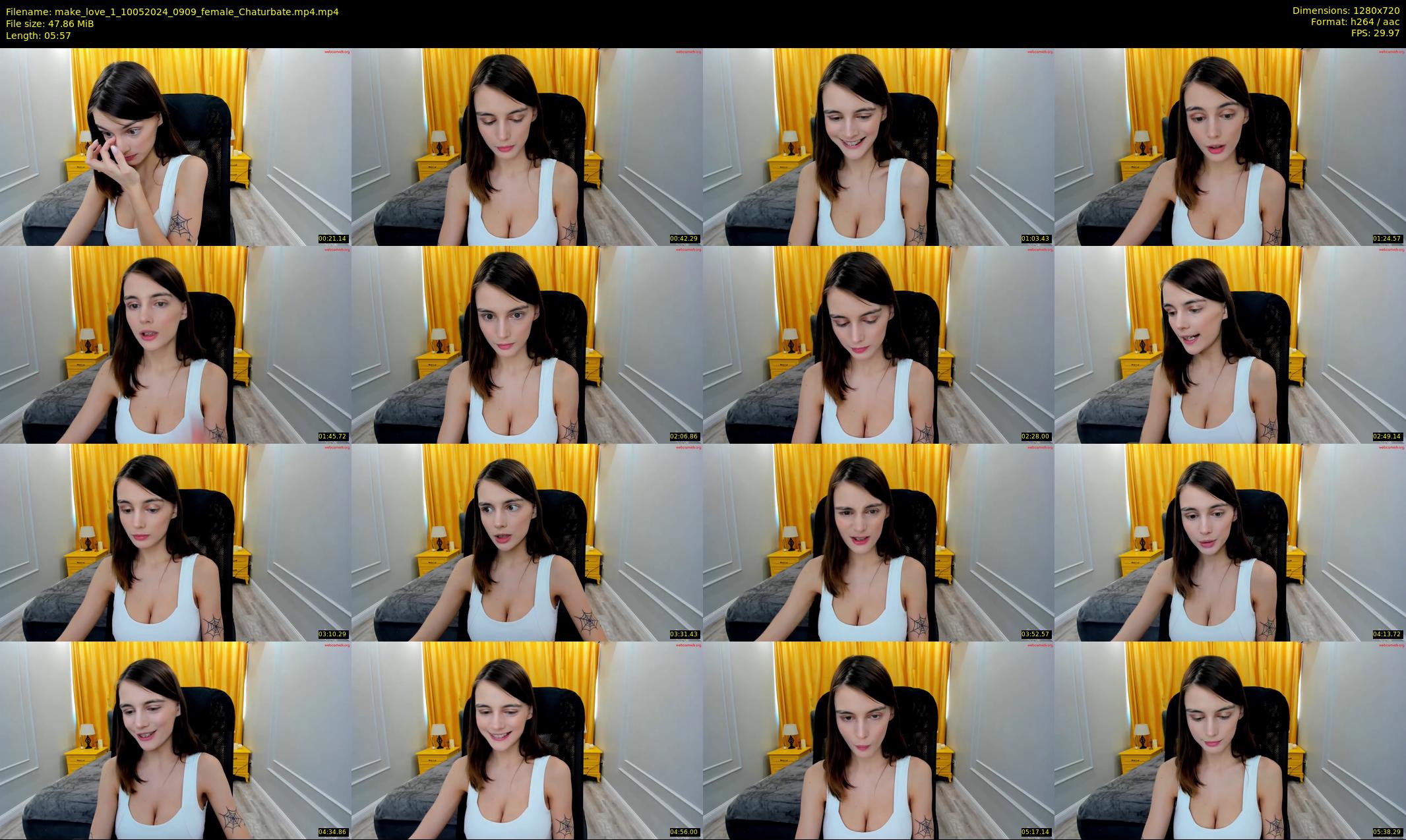 make_love_1 — 6 minute Chaturbate female cam show recording, 720p, May 10, 2024