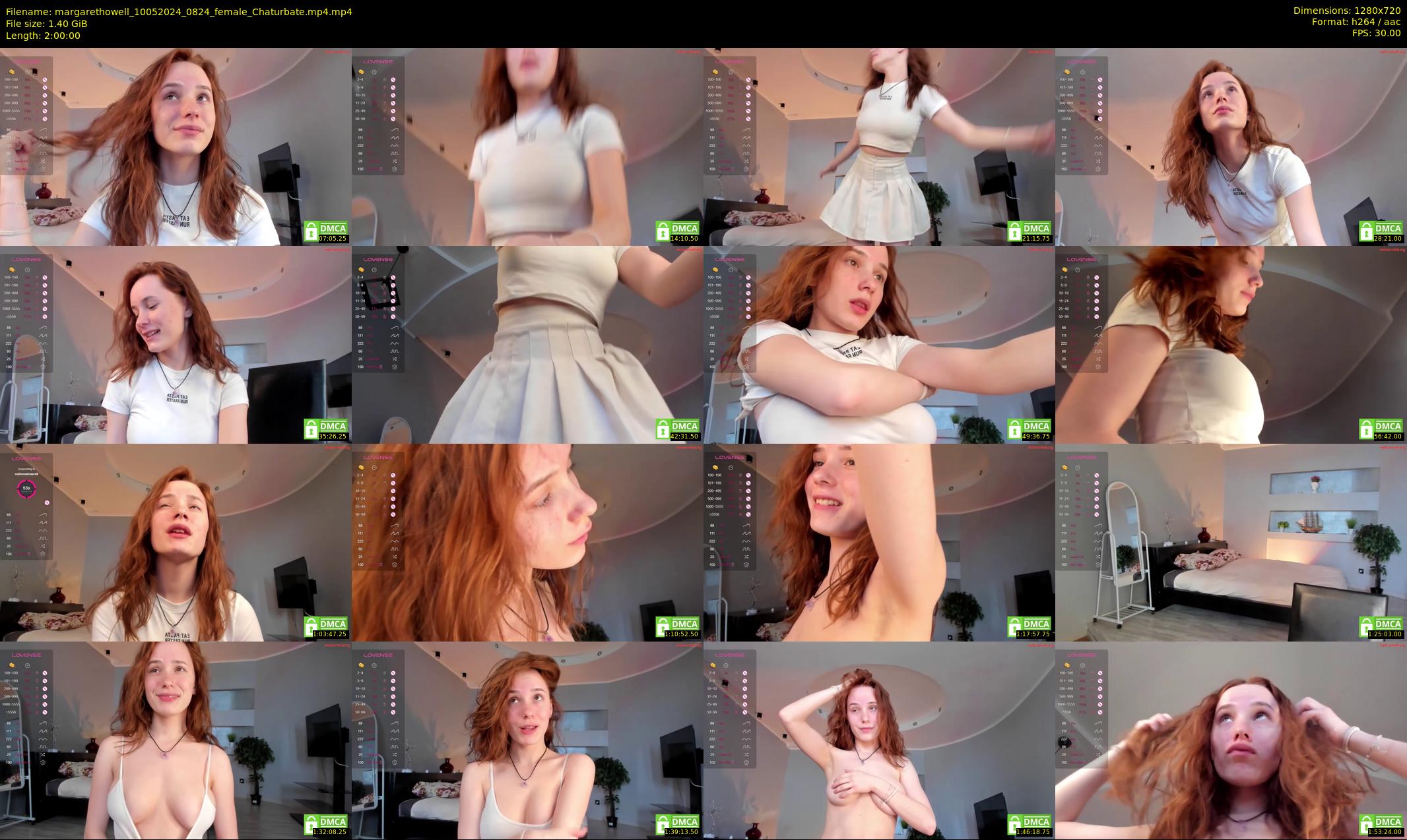 margarethowell — 120 minute Chaturbate female cam show recording, 720p, May 10, 2024
