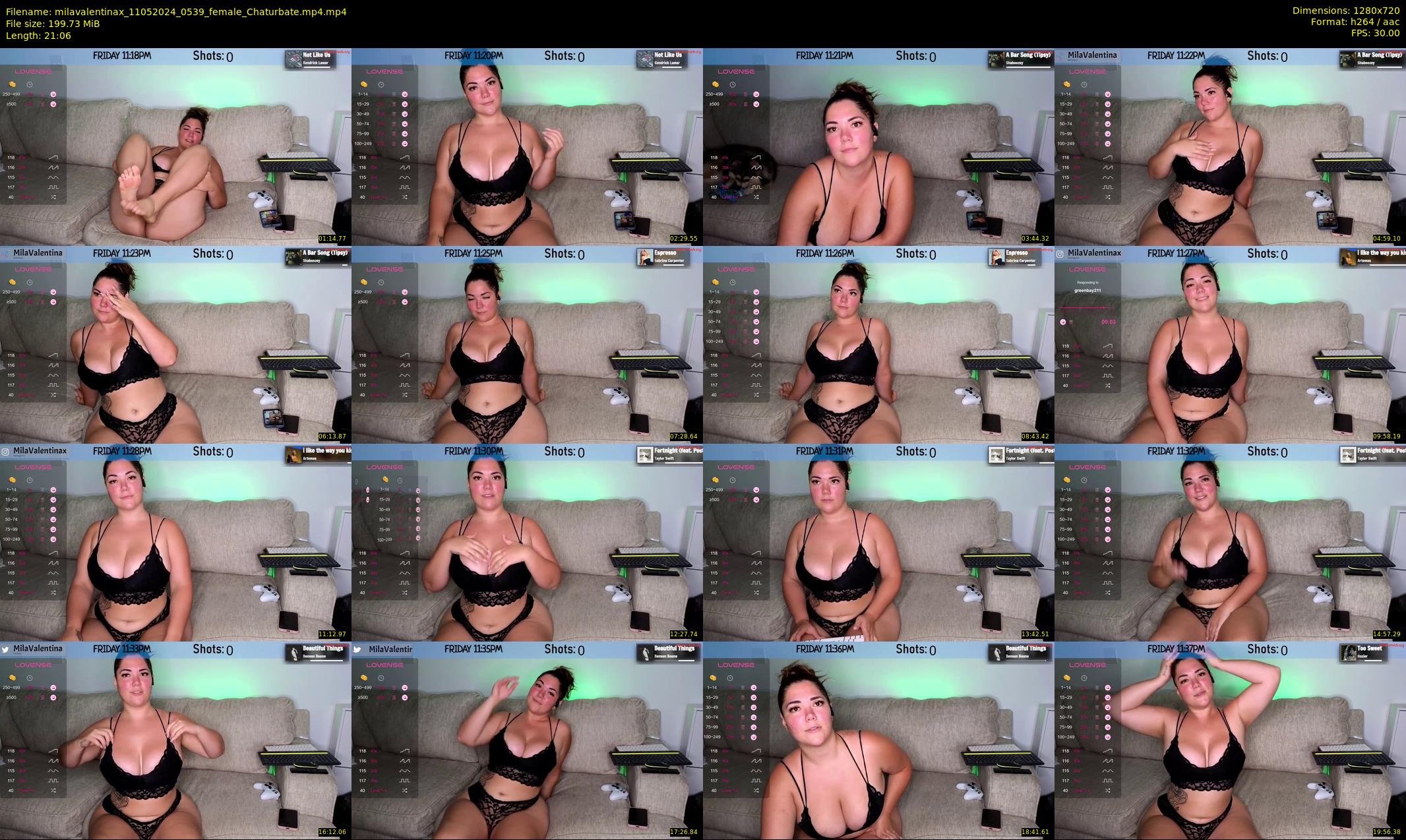 milavalentinax — 22 minute Chaturbate female cam show recording, 720p, May 11, 2024