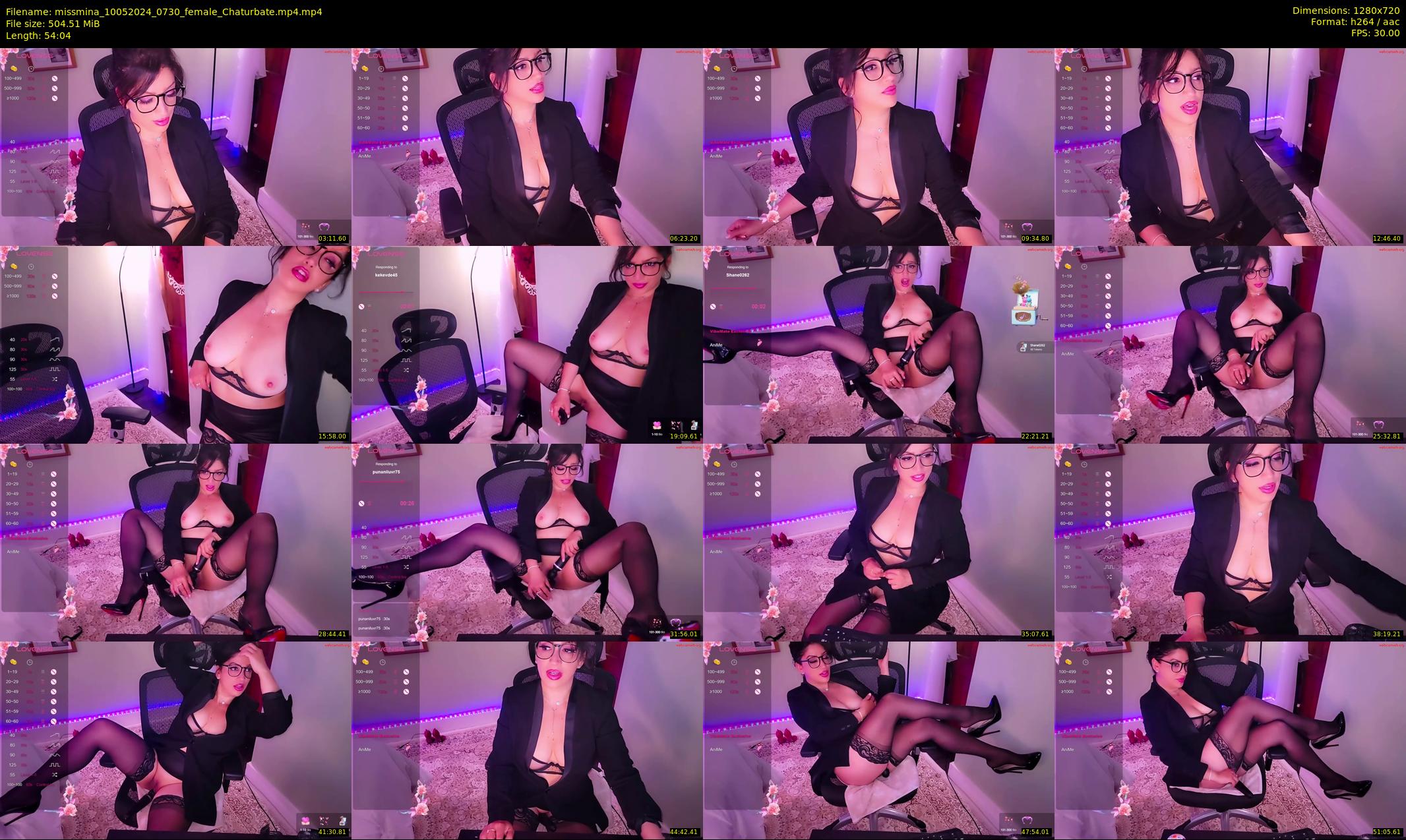 missmina — 55 minute Chaturbate female cam show recording, 720p, May 10, 2024