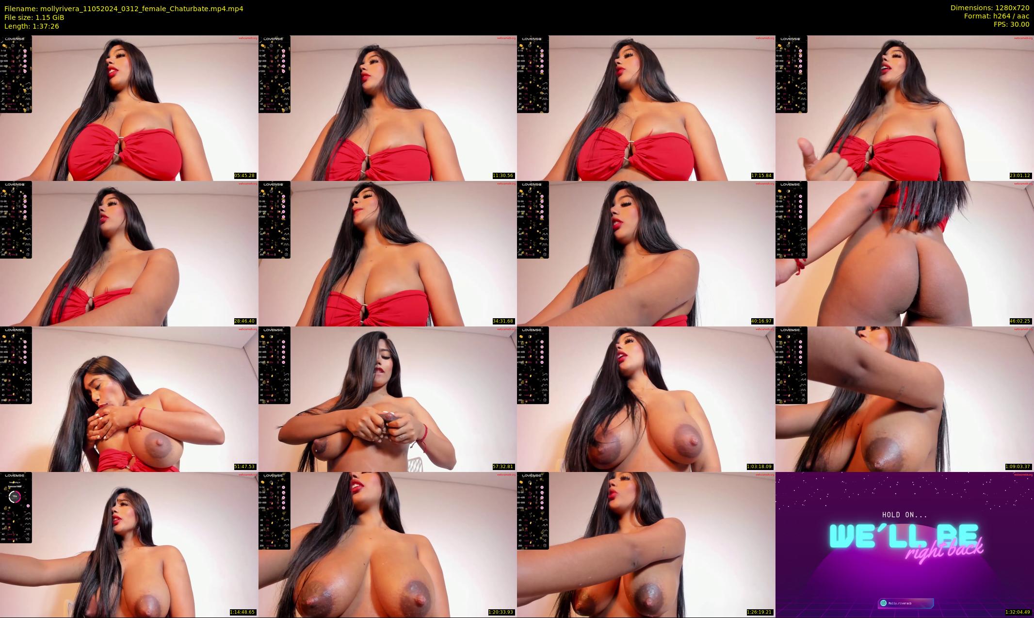 mollyrivera — 98 minute Chaturbate female cam show recording, 720p, May 11, 2024