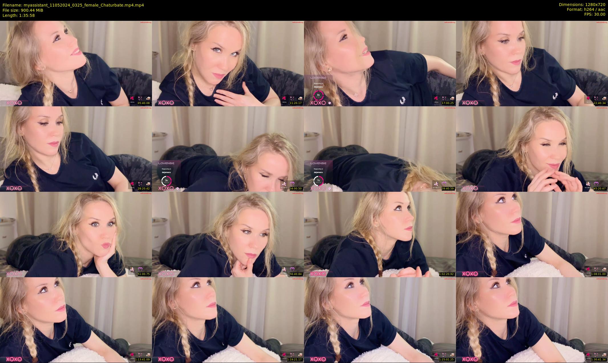 myassistant — 96 minute Chaturbate female cam show recording, 720p, May 11, 2024