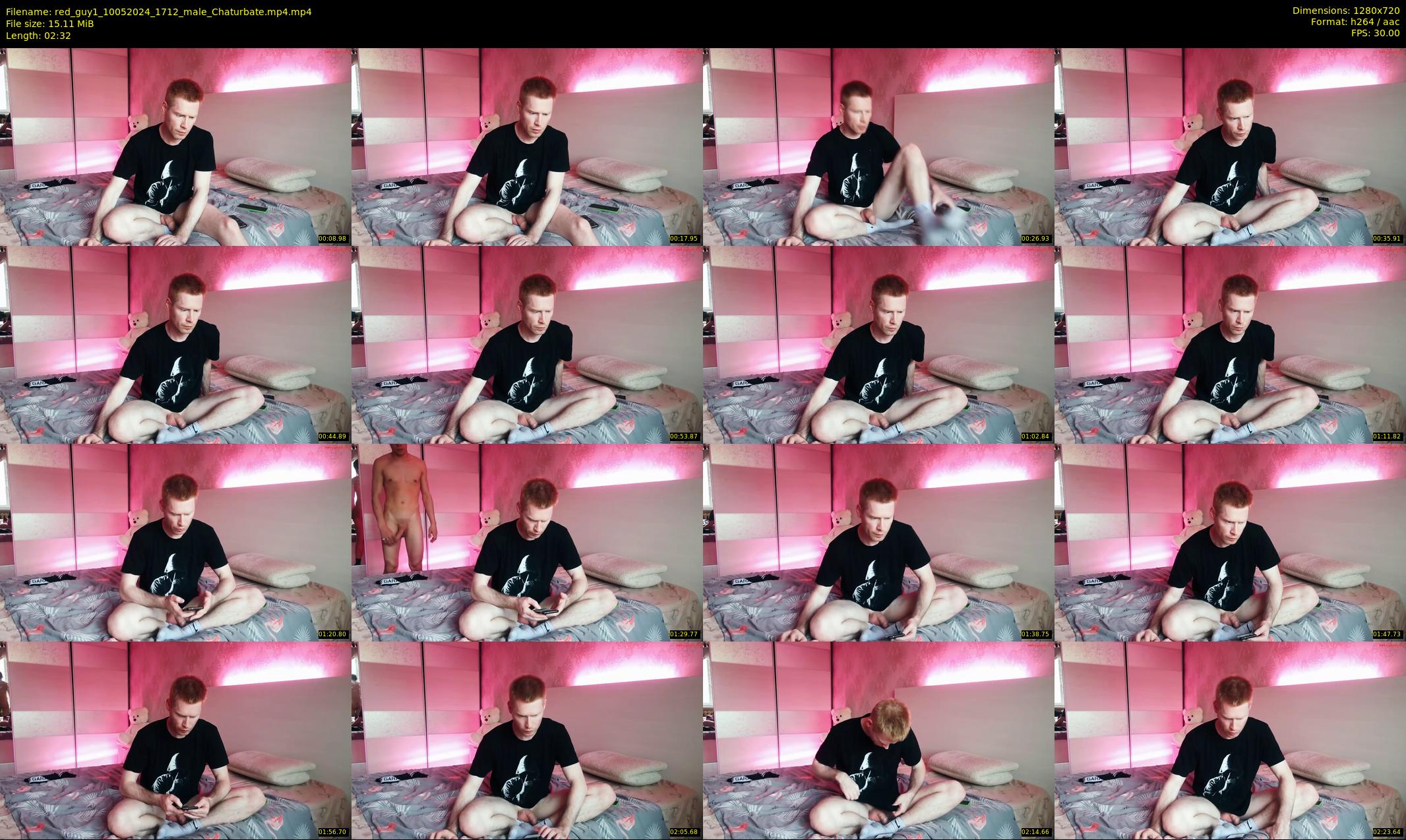 red_guy1 — 3 minute Chaturbate male cam show recording, 720p, May 10, 2024