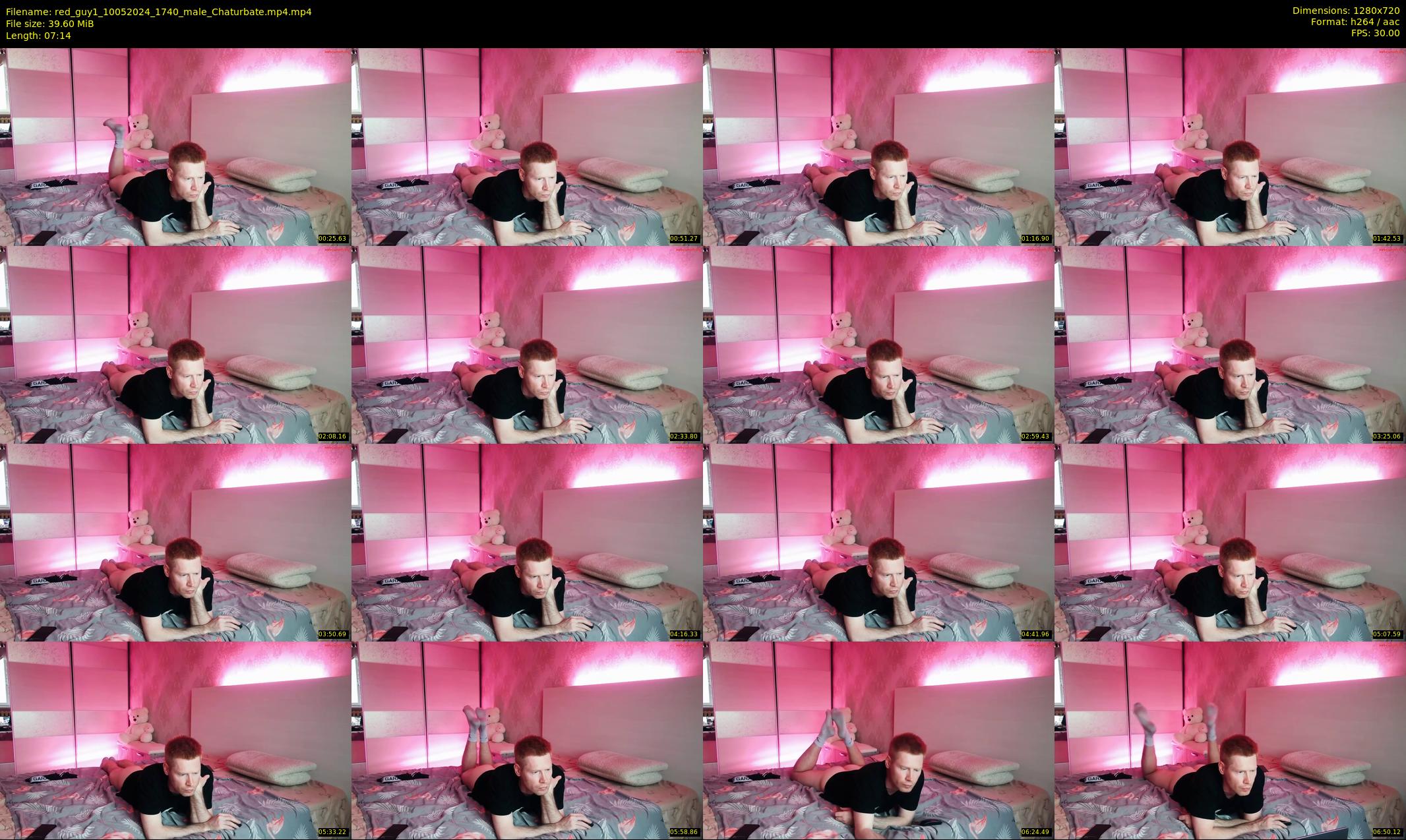 red_guy1 — 8 minute Chaturbate male cam show recording, 720p, May 10, 2024