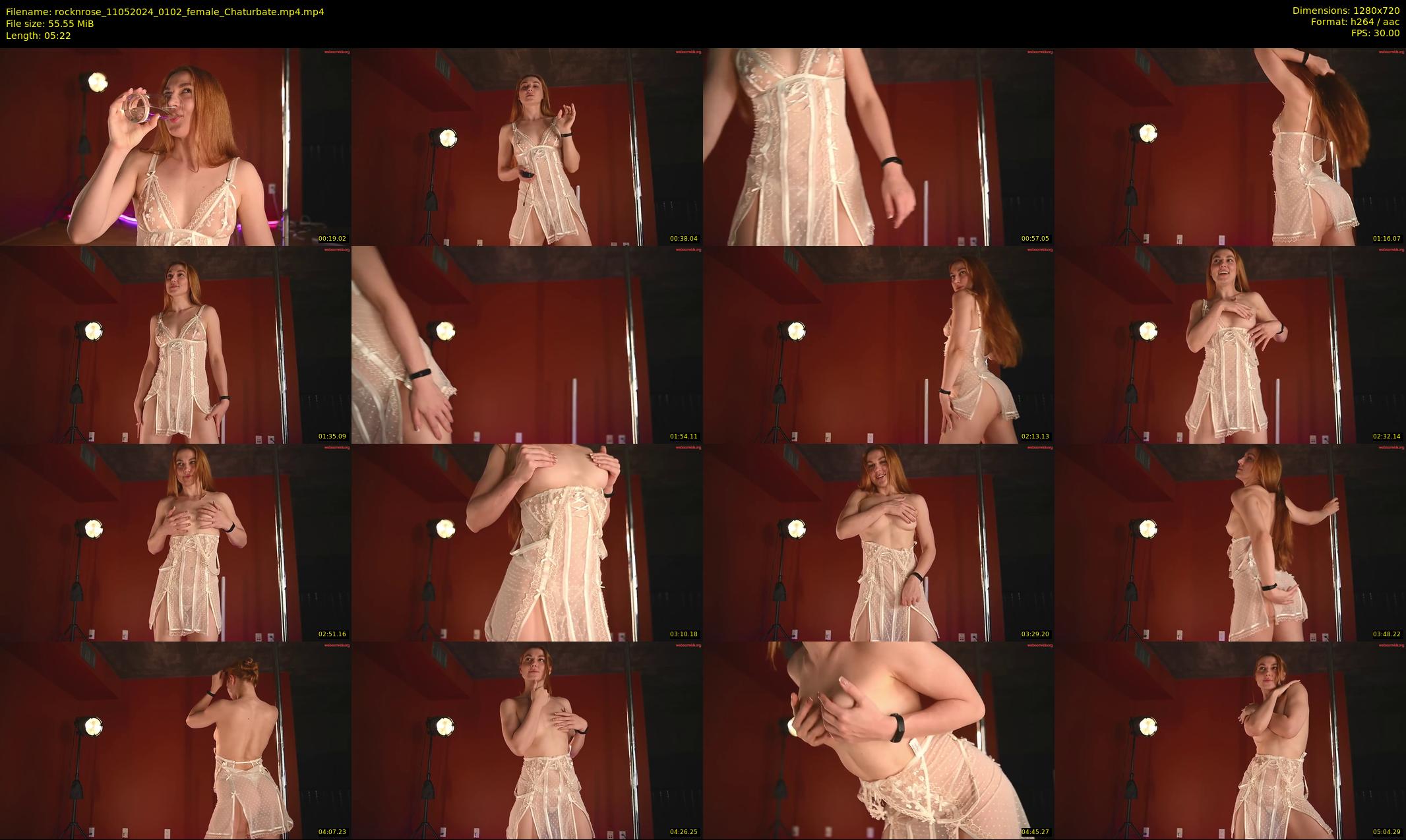 rocknrose — 6 minute Chaturbate female cam show recording, 720p, May 11, 2024