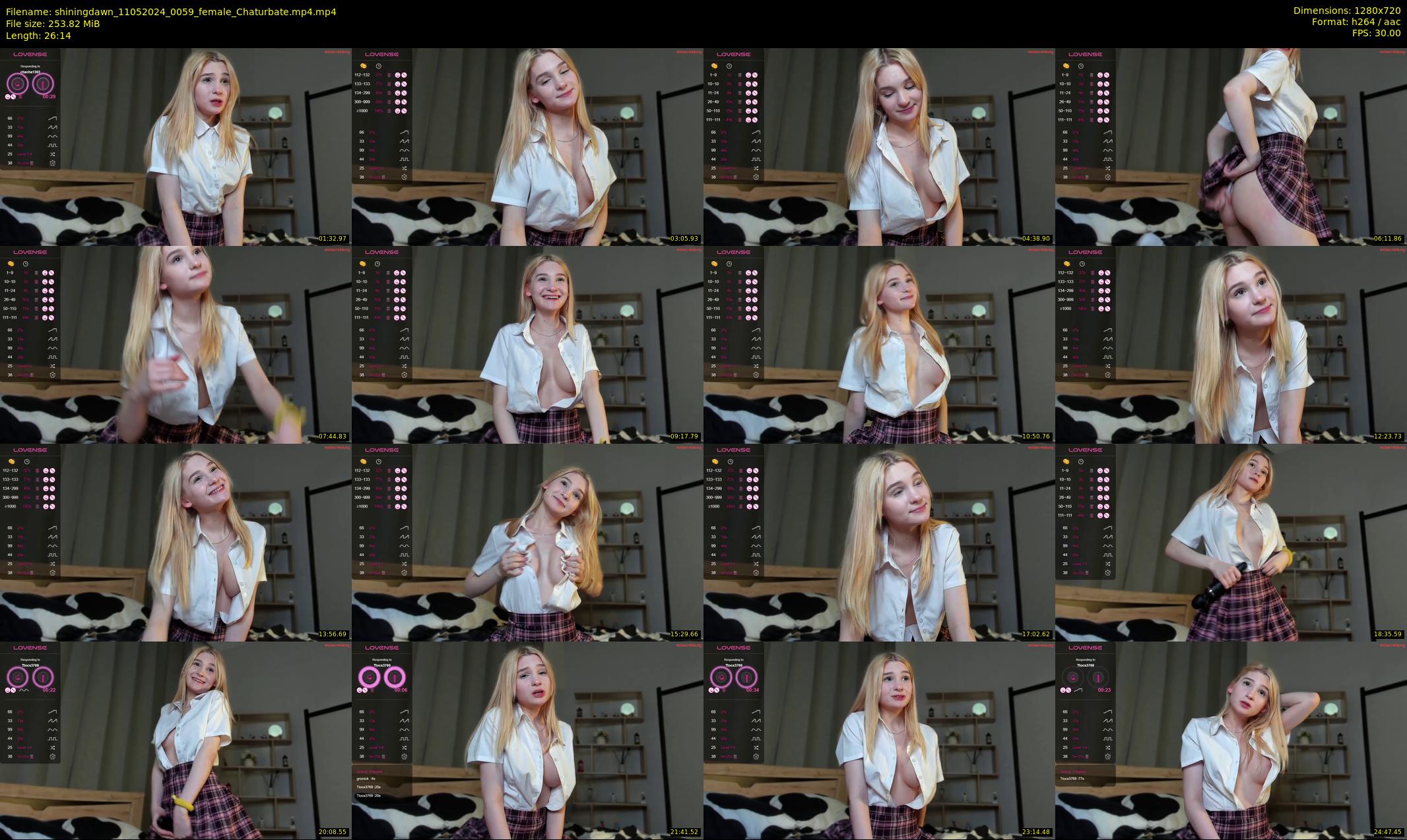 shiningdawn — 27 minute Chaturbate female cam show recording, 720p, May 11, 2024