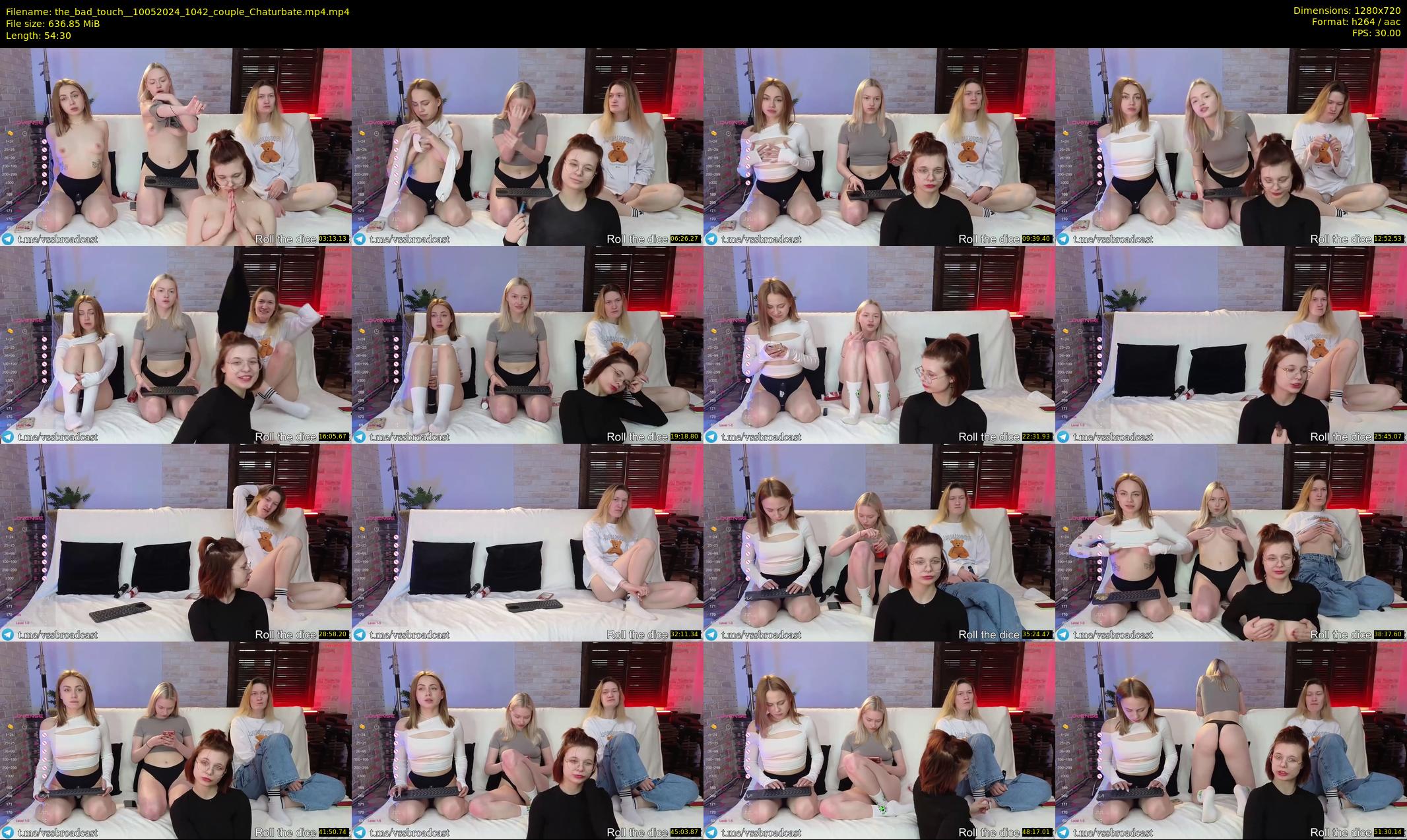 the_bad_touch_ — 55 minute Chaturbate couple cam show recording, 720p, May 10, 2024