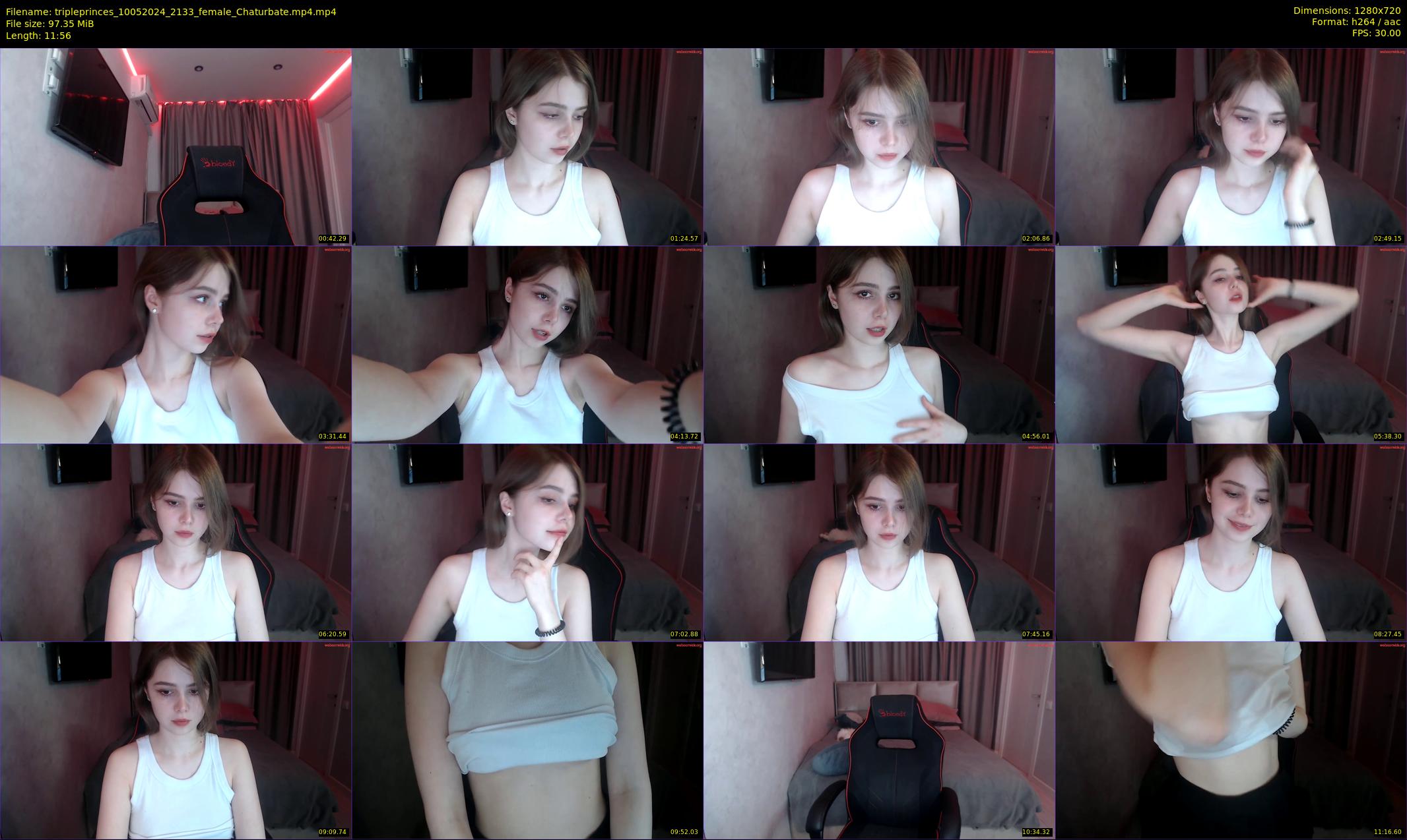 tripleprinces — 12 minute Chaturbate female cam show recording, 720p, May 10, 2024