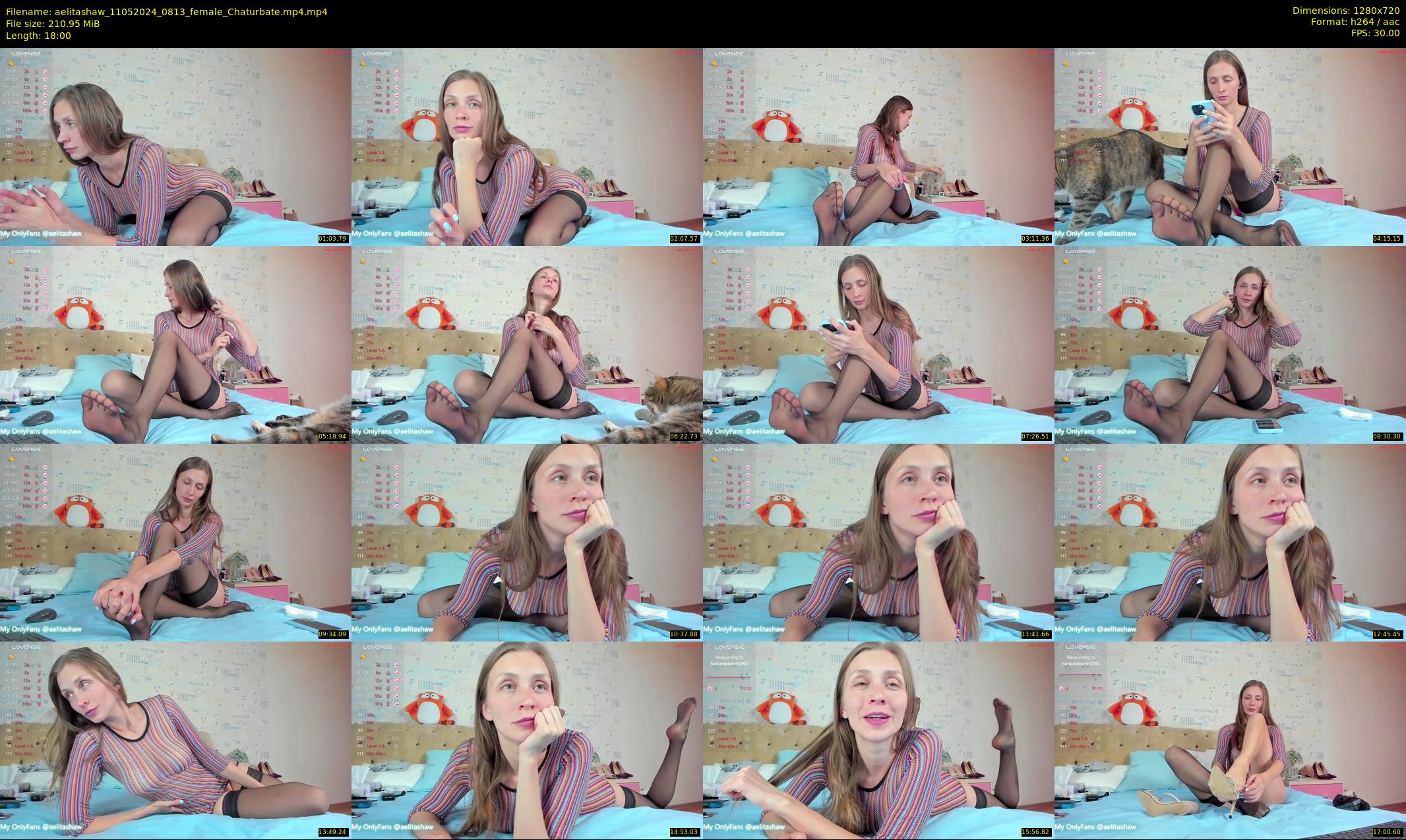 aelitashaw — 18 minute Chaturbate female cam show recording, 720p, May 11, 2024