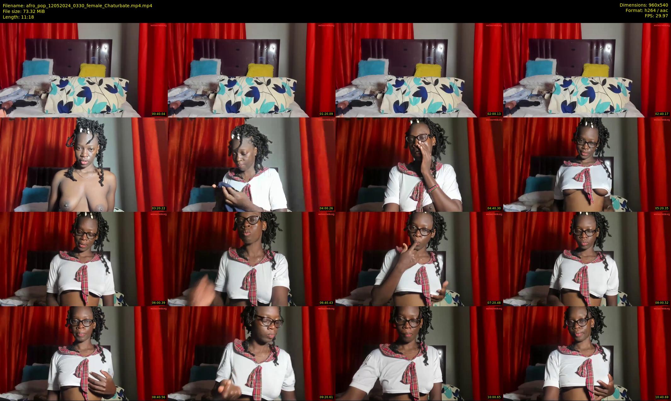 afro_pop — 12 minute Chaturbate female cam show recording, 480p, May 12, 2024