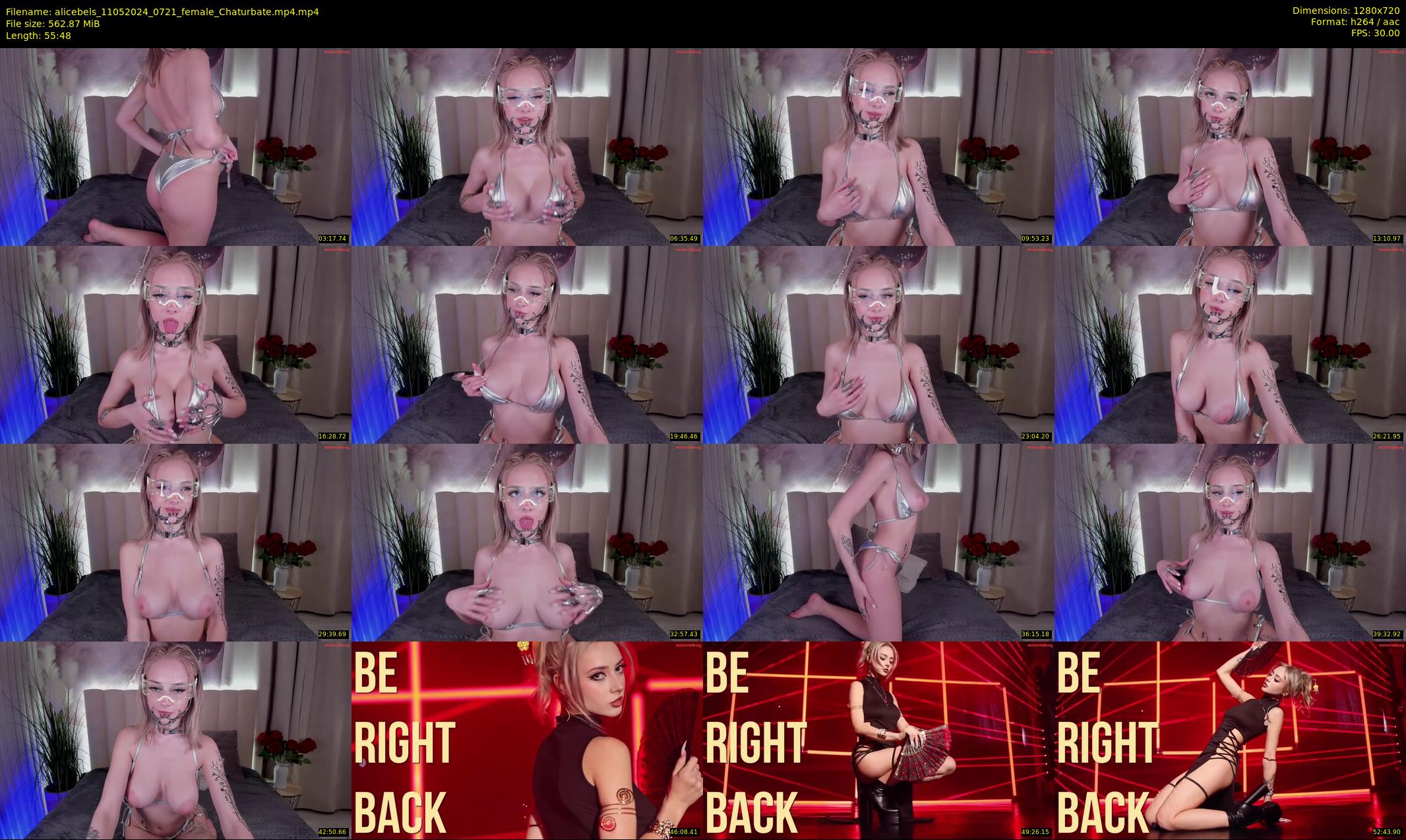 alicebels — 56 minute Chaturbate female cam show recording, 720p, May 11, 2024