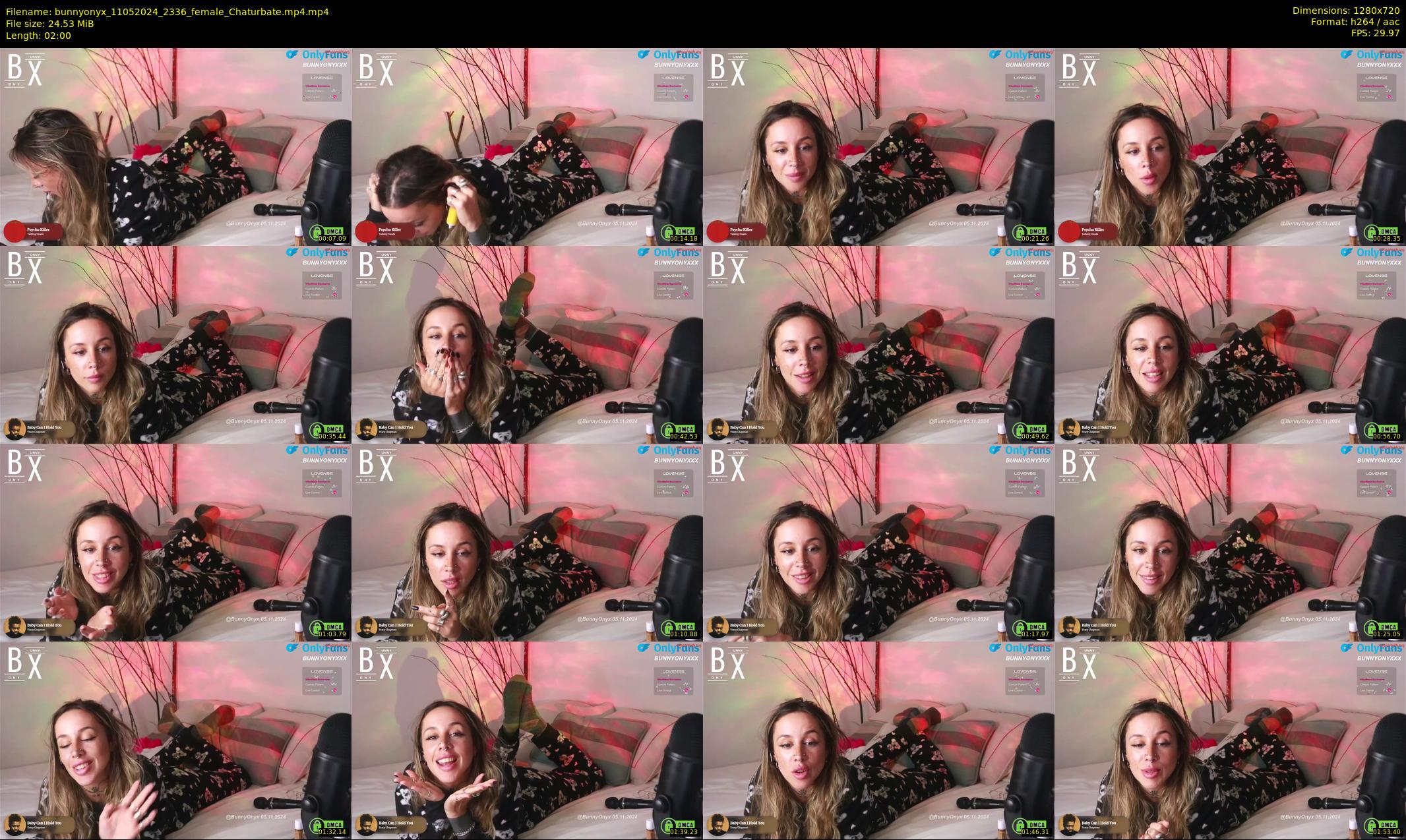 bunnyonyx — 2 minute Chaturbate female cam show recording, 720p, May 11, 2024
