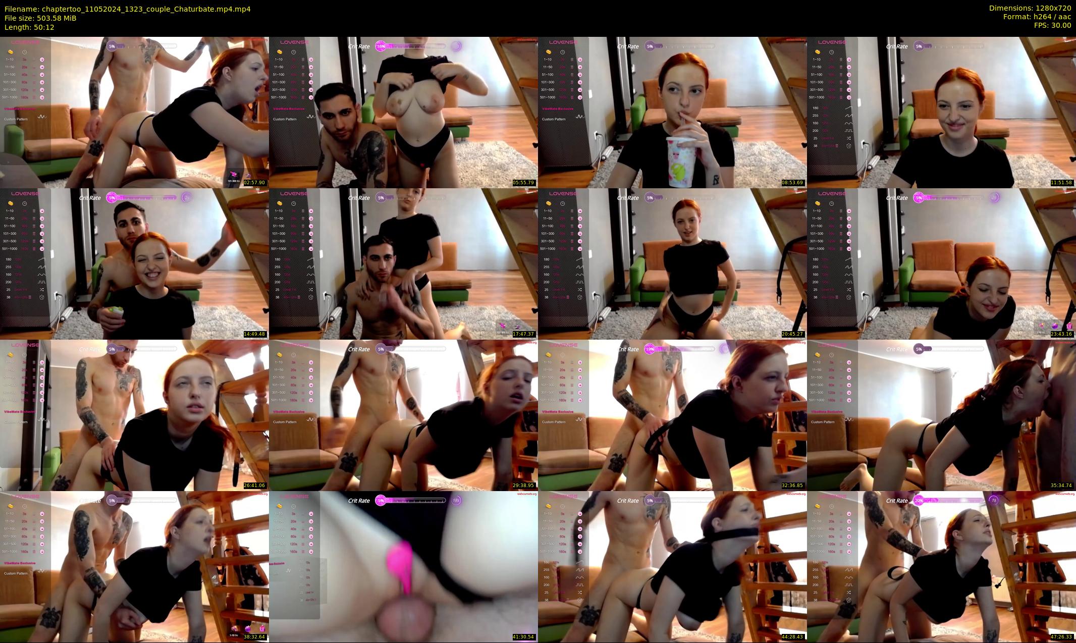 chaptertoo — 51 minute Chaturbate couple cam show recording, 720p, May 11, 2024