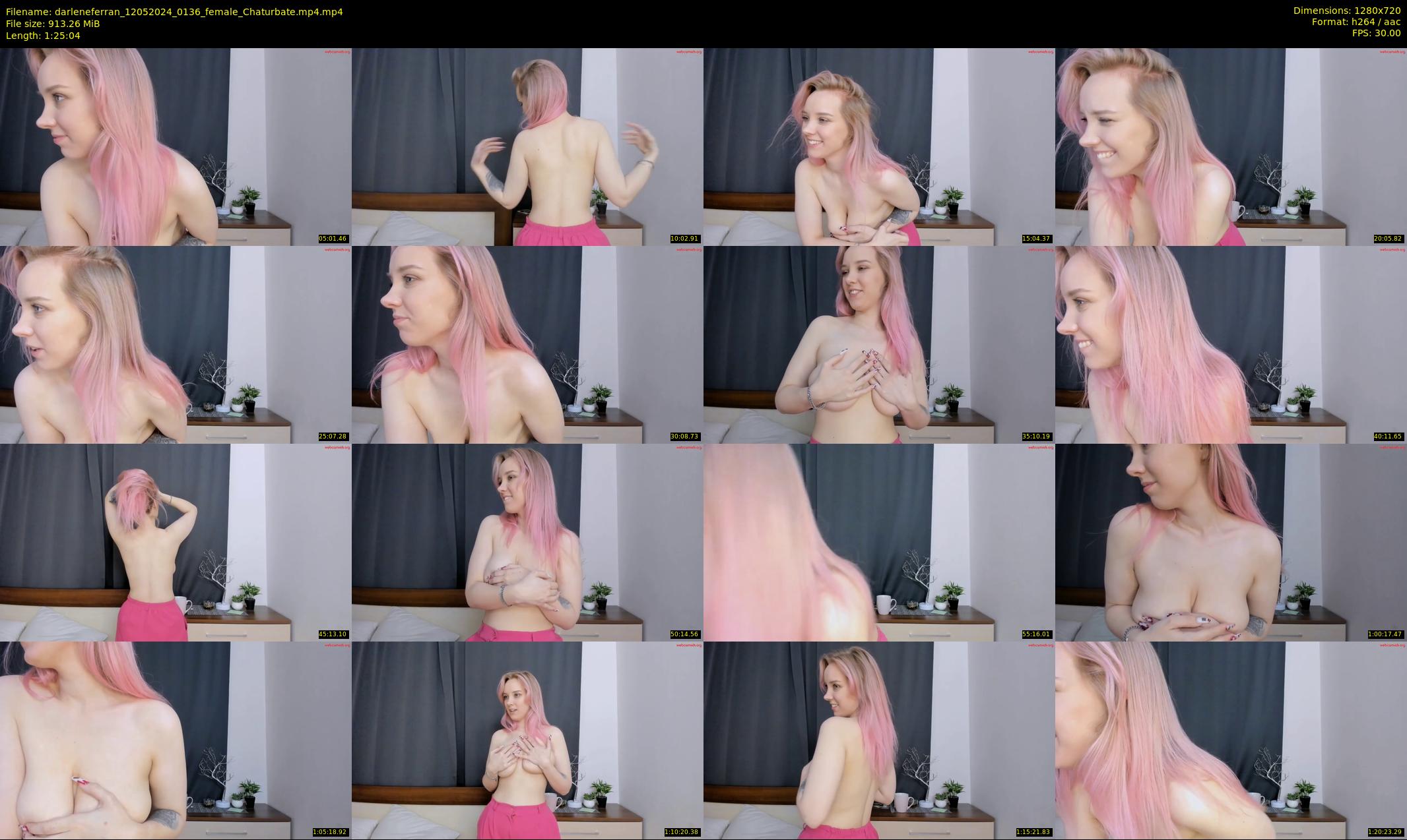 darleneferran — 86 minute Chaturbate female cam show recording, 720p, May 12, 2024