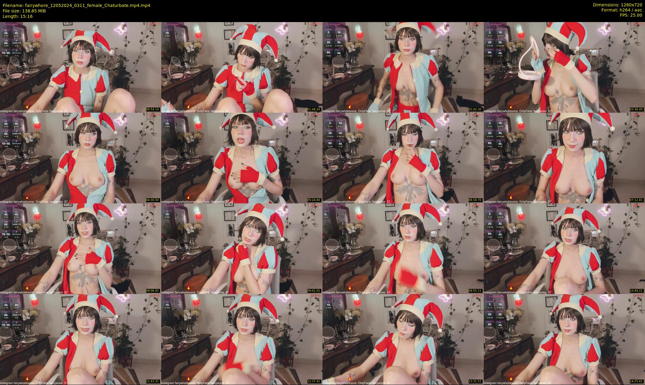 fairywhore — 16 minute Chaturbate female cam show recording, 720p, May 12, 2024
