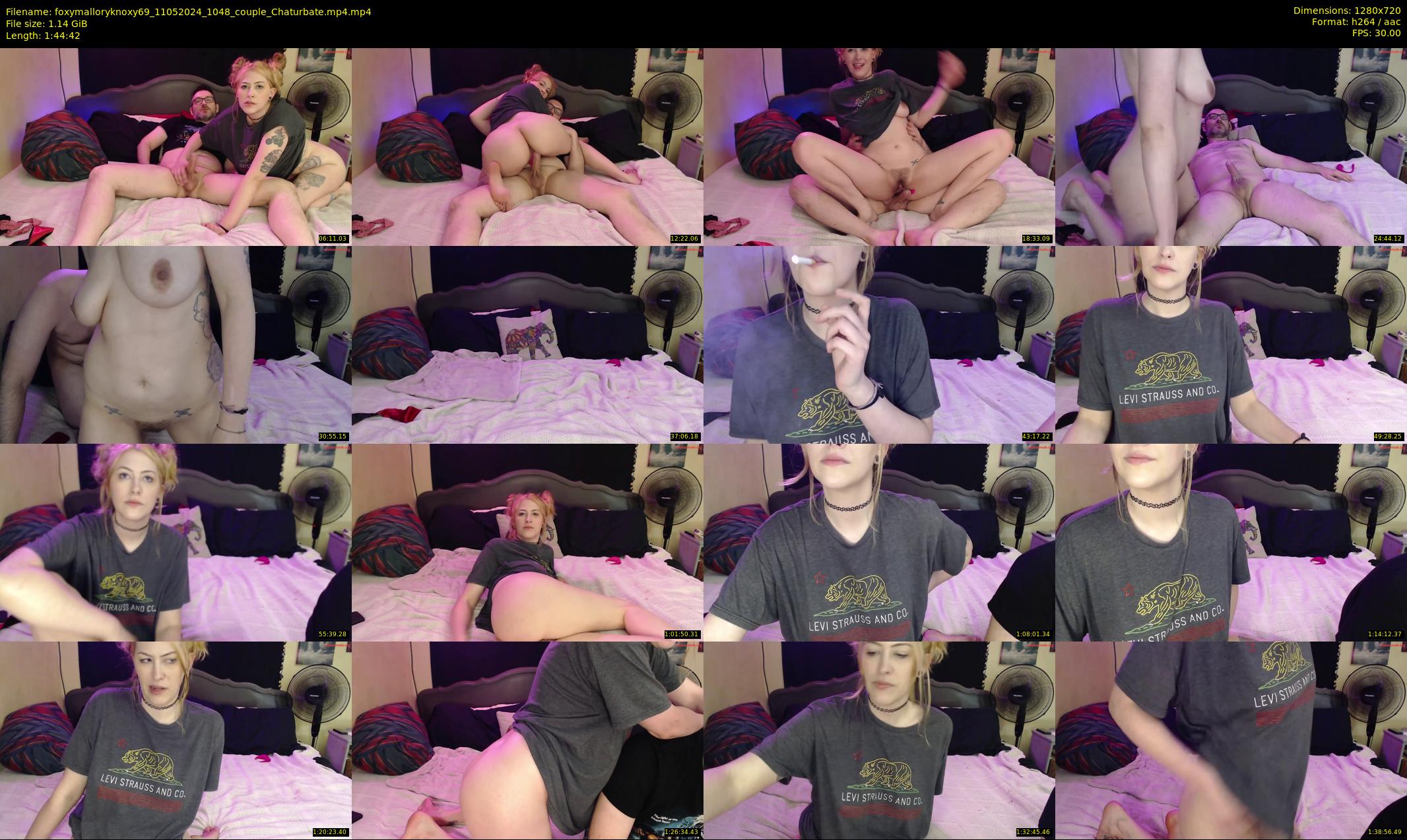 foxymalloryknoxy69 — 105 minute Chaturbate couple cam show recording, 720p, May 11, 2024