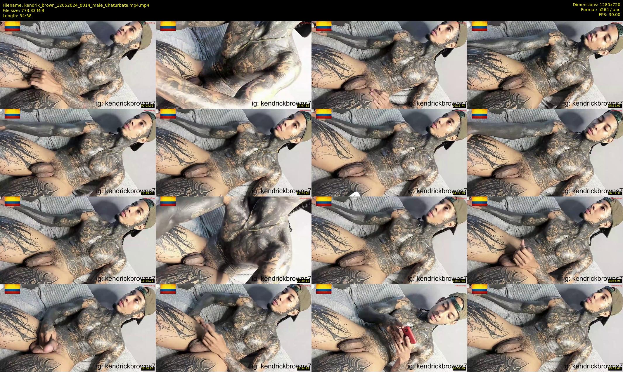 kendrik_brown — 35 minute Chaturbate male cam show recording, 720p, May 12, 2024