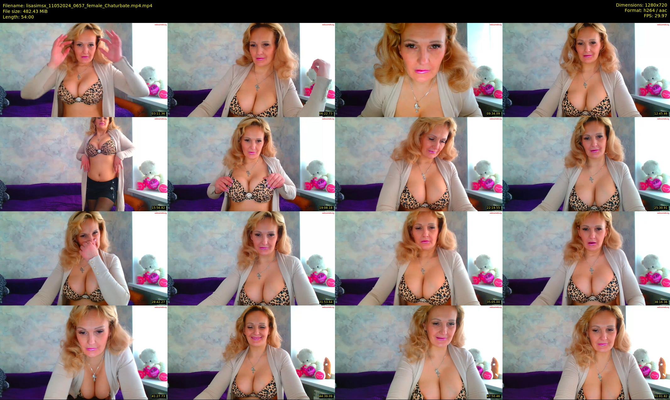 lisasimsx — 54 minute Chaturbate female cam show recording, 720p, May 11, 2024